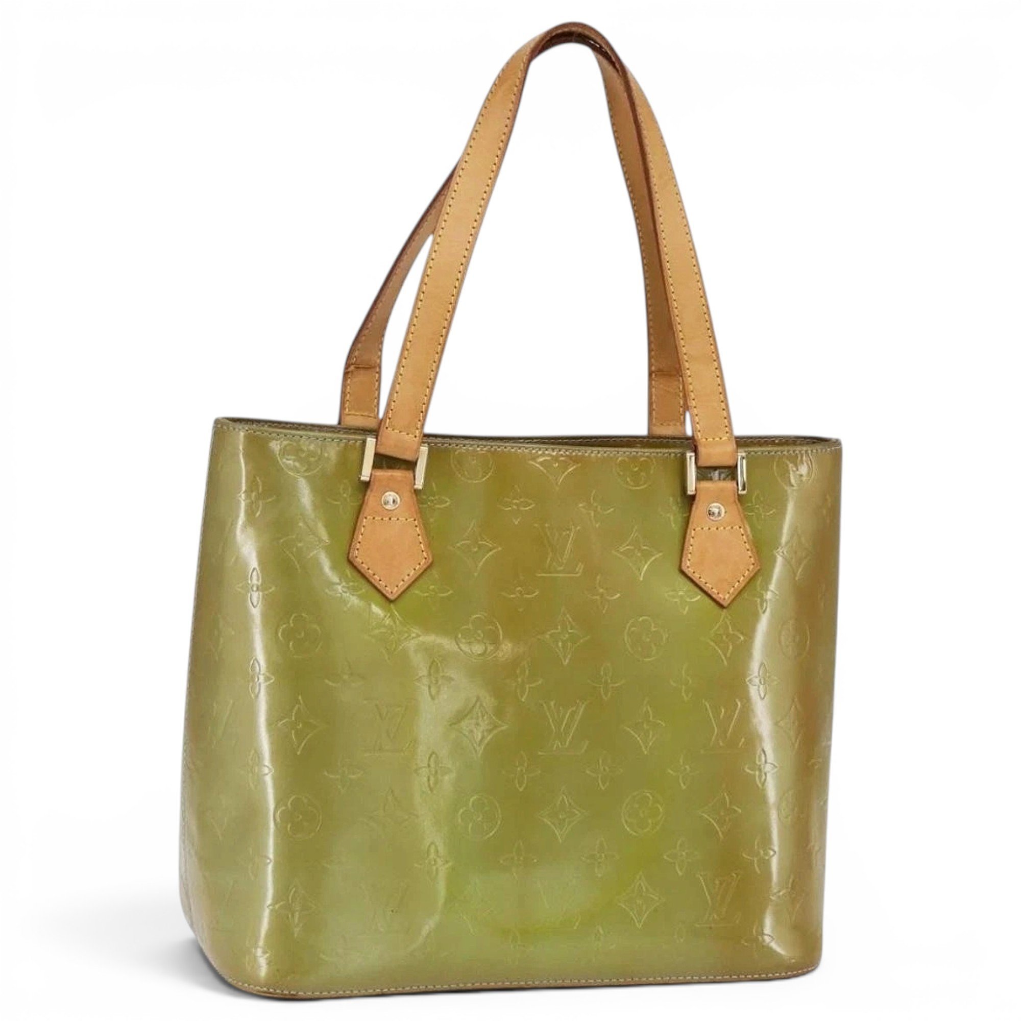 Patent leather handbag