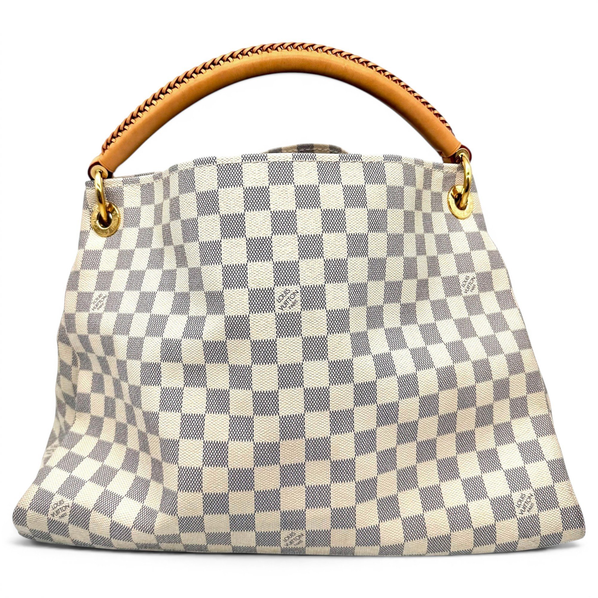 Artsy leather handbag