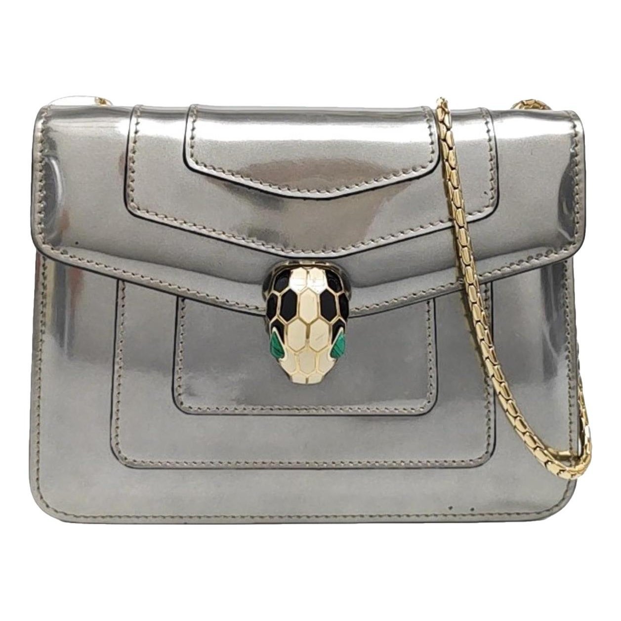 Patent leather handbag