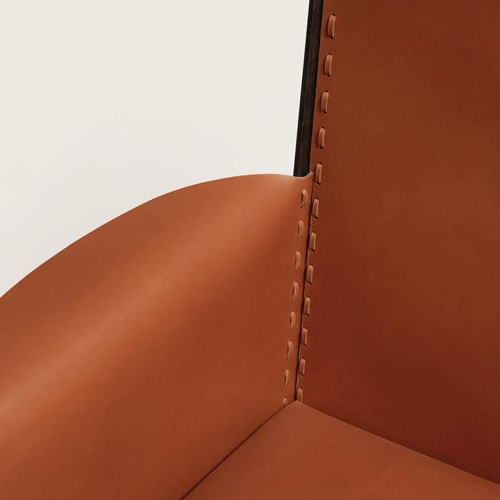 Naturel Reeditions J.-m. Frank Par Hermès Wrought Iron Armchair