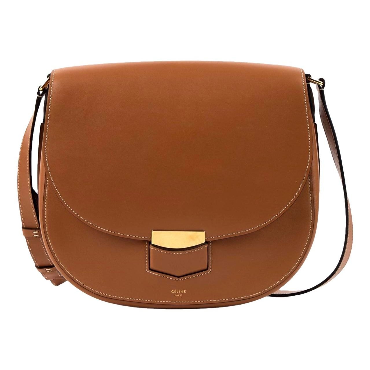 Trotteur leather crossbody bag