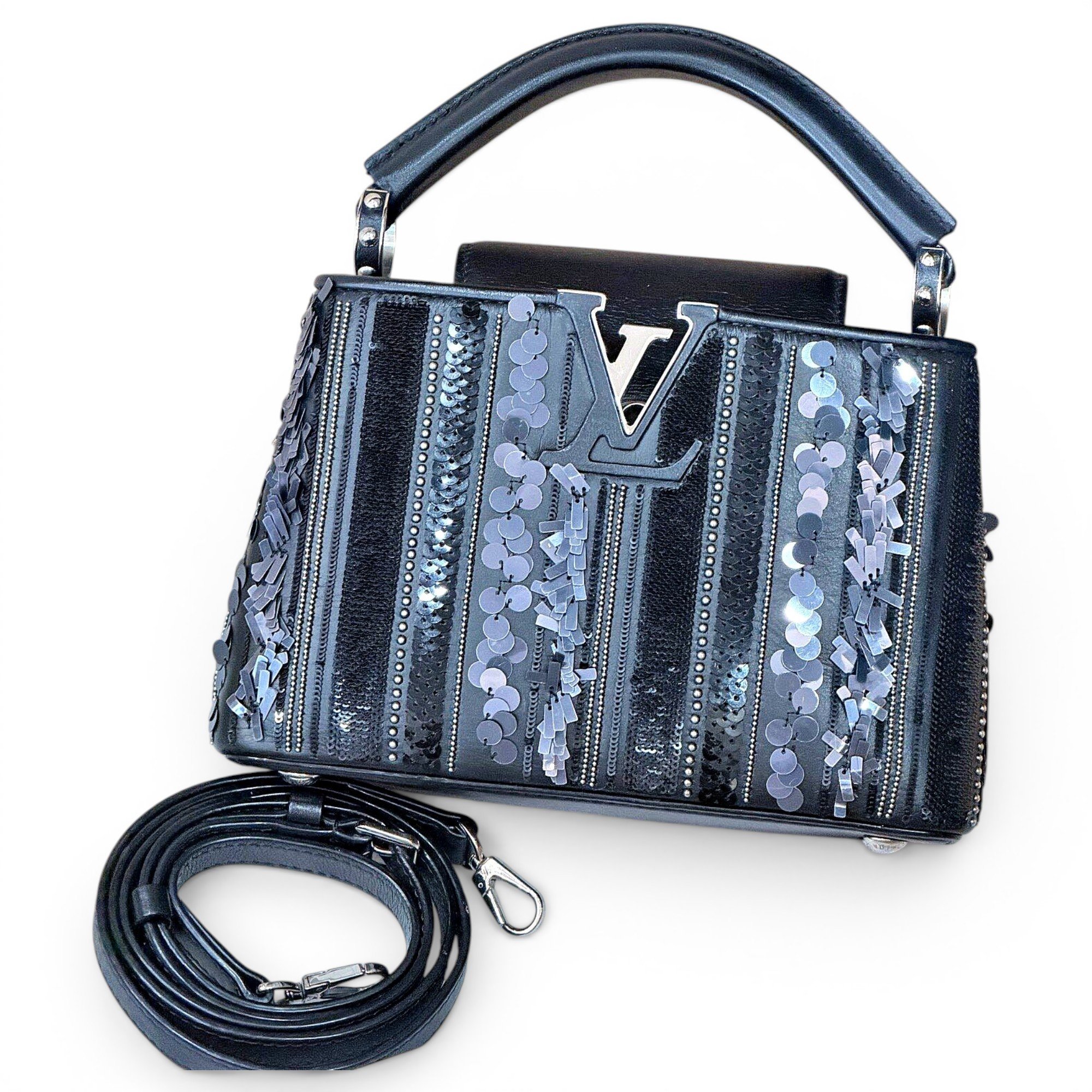 Capucines glitter handbag