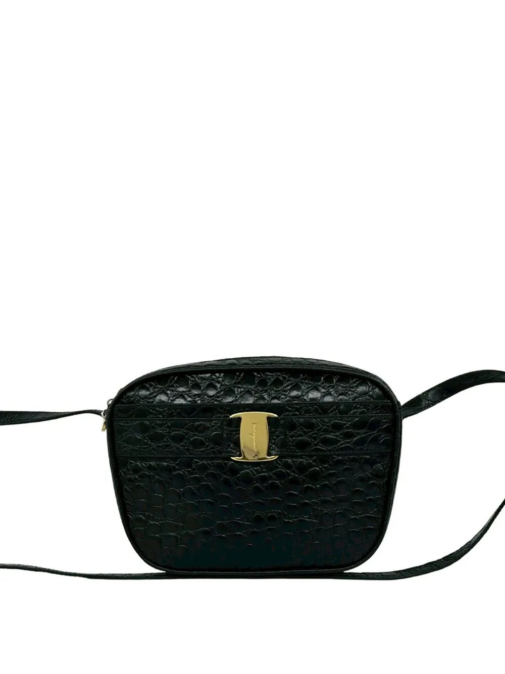 2010-2026 Croc Embossed Leather Vara crossbody bag