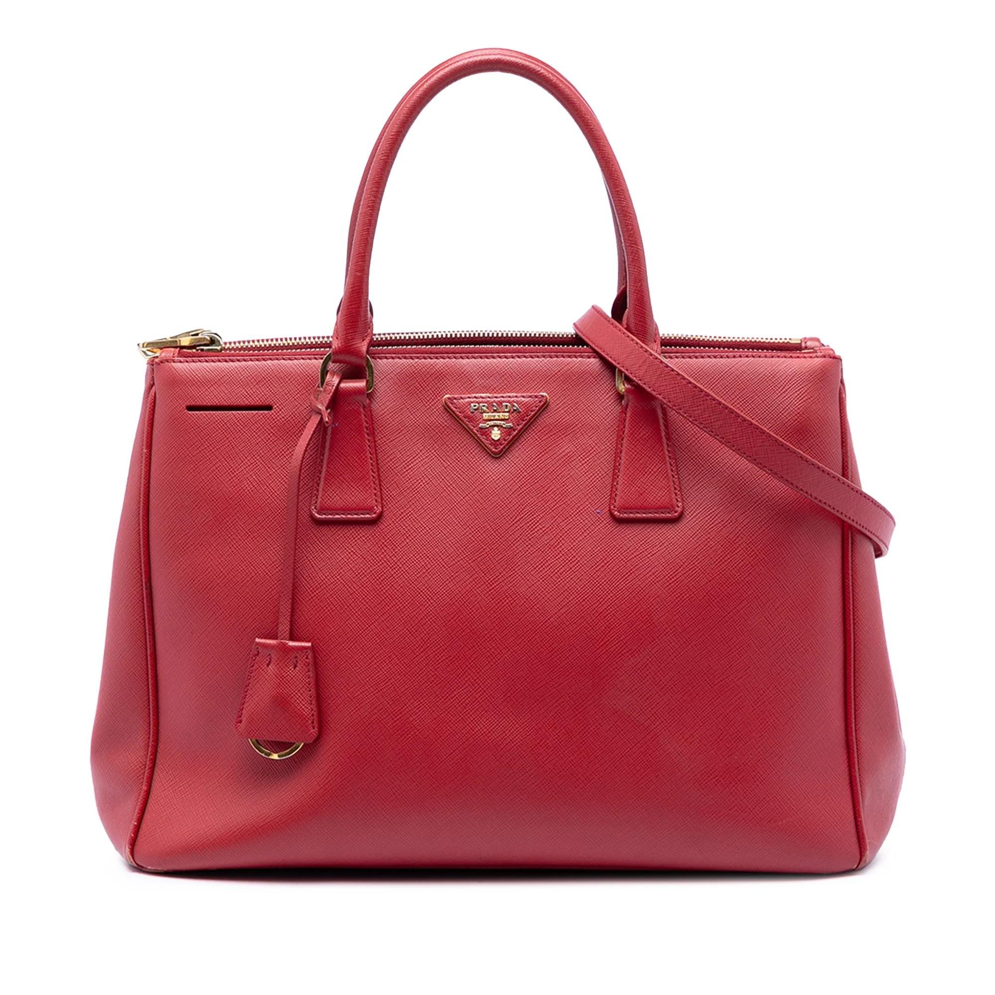 Double leather satchel