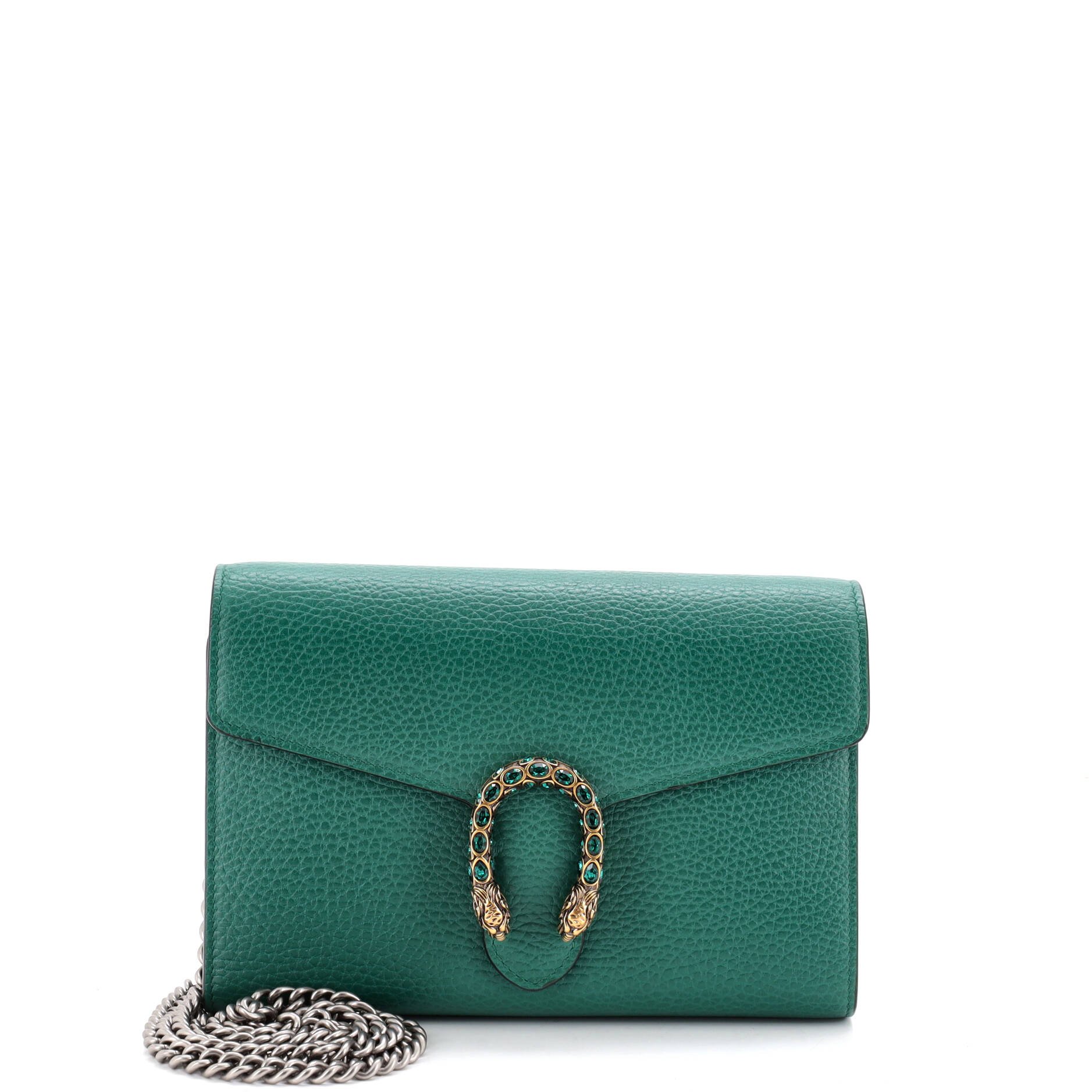 Dionysus Chain Wallet Leather with Embellished Detail Small