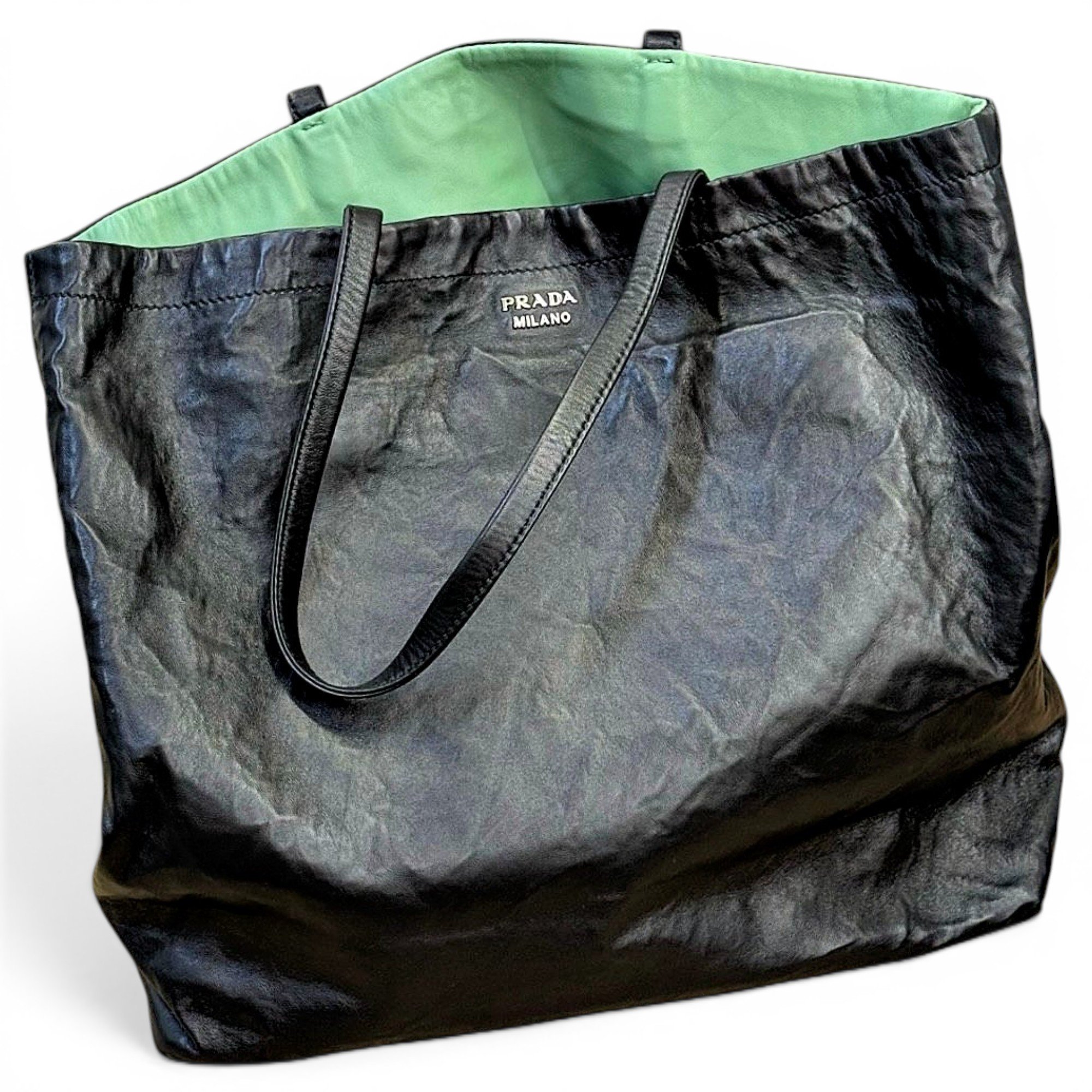 Leather tote