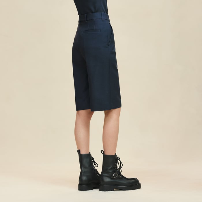 Bleu Céleste High-waisted Shorts
