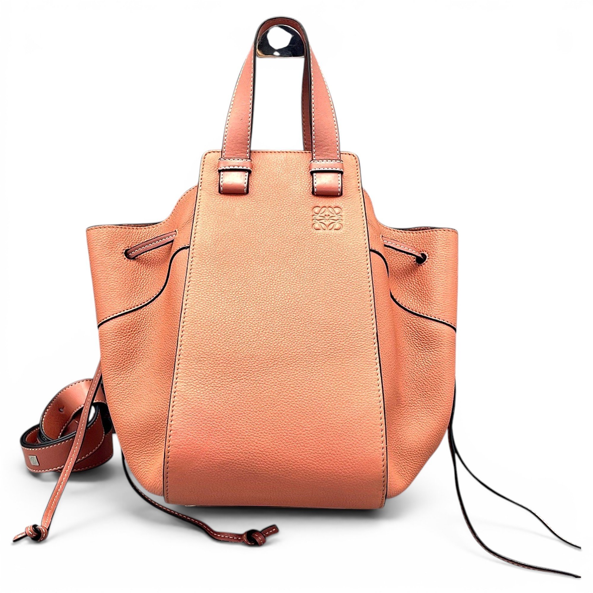 Hammock leather handbag