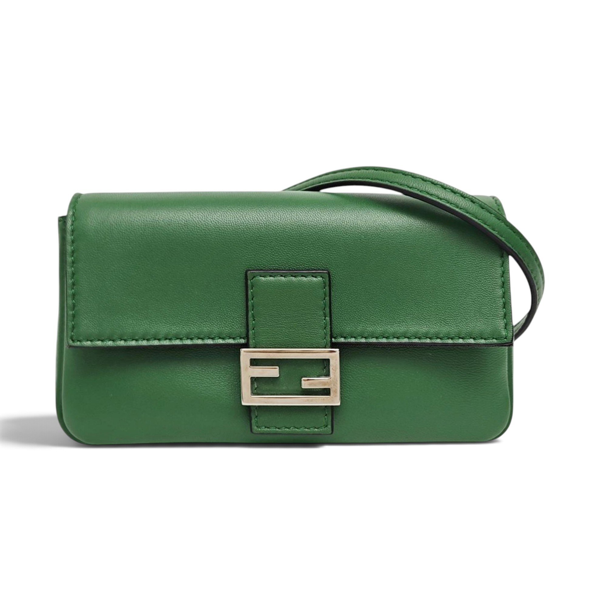 Baguette leather handbag