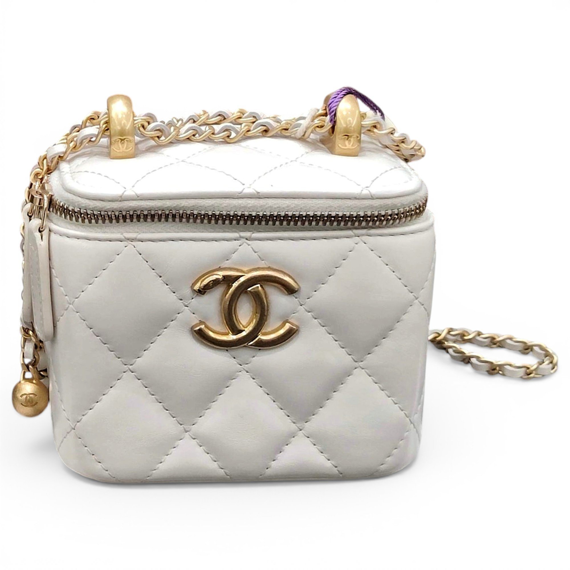 Trendy CC Vanity leather handbag