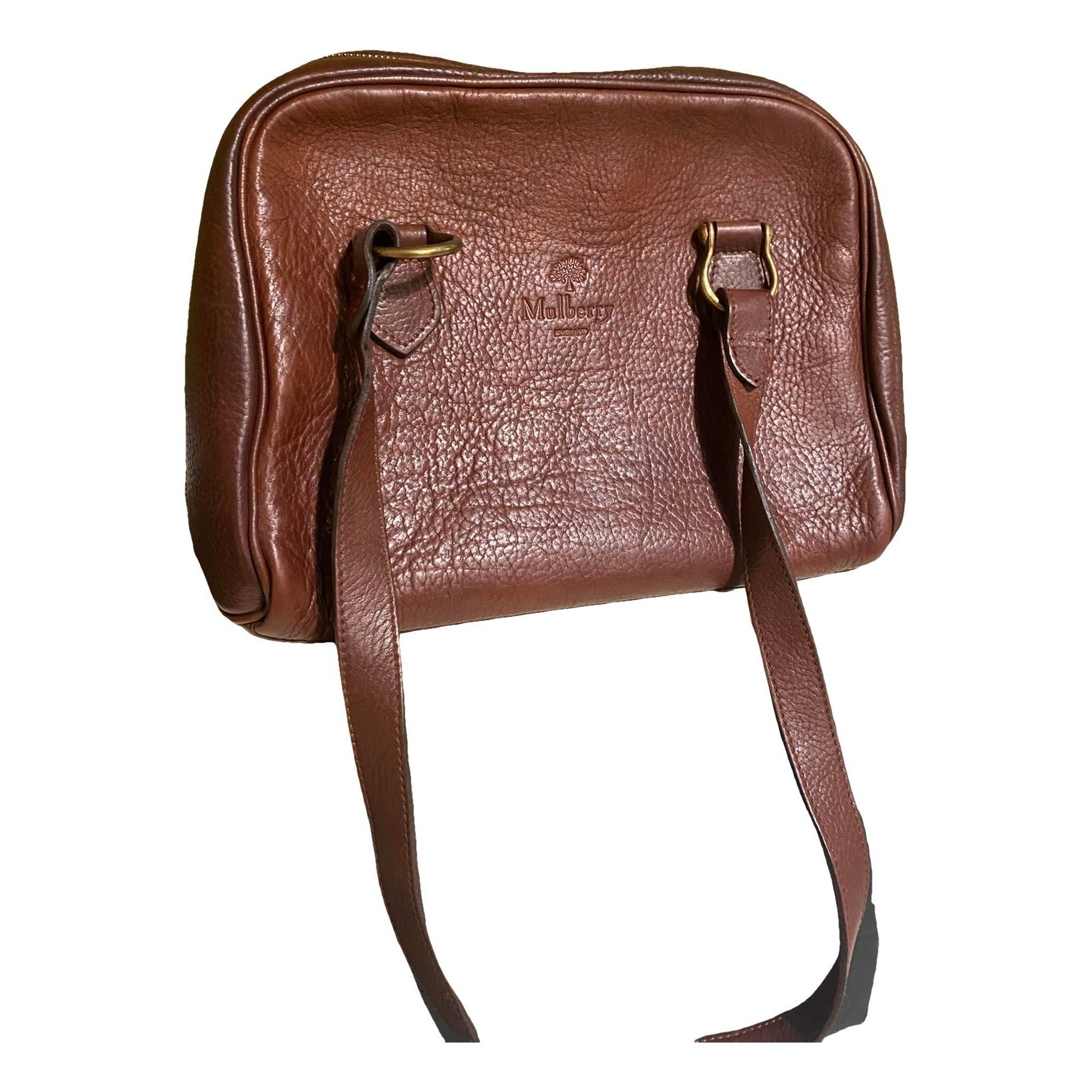 Leather bowling bag