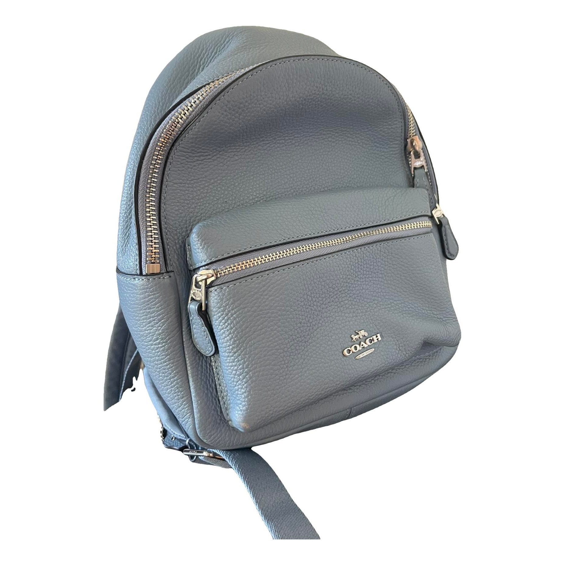 Campus leather backpack