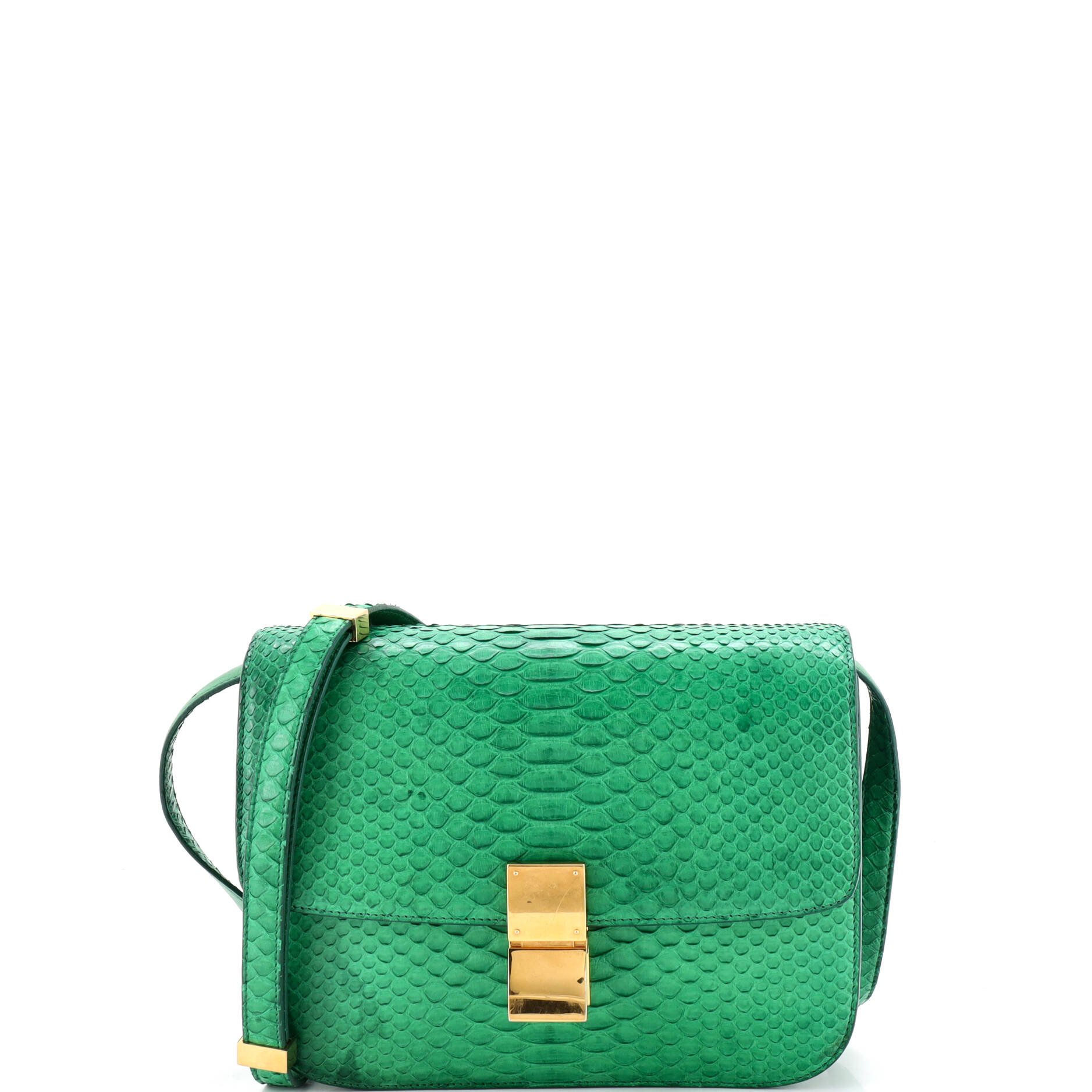 Classic Box Bag Python Small