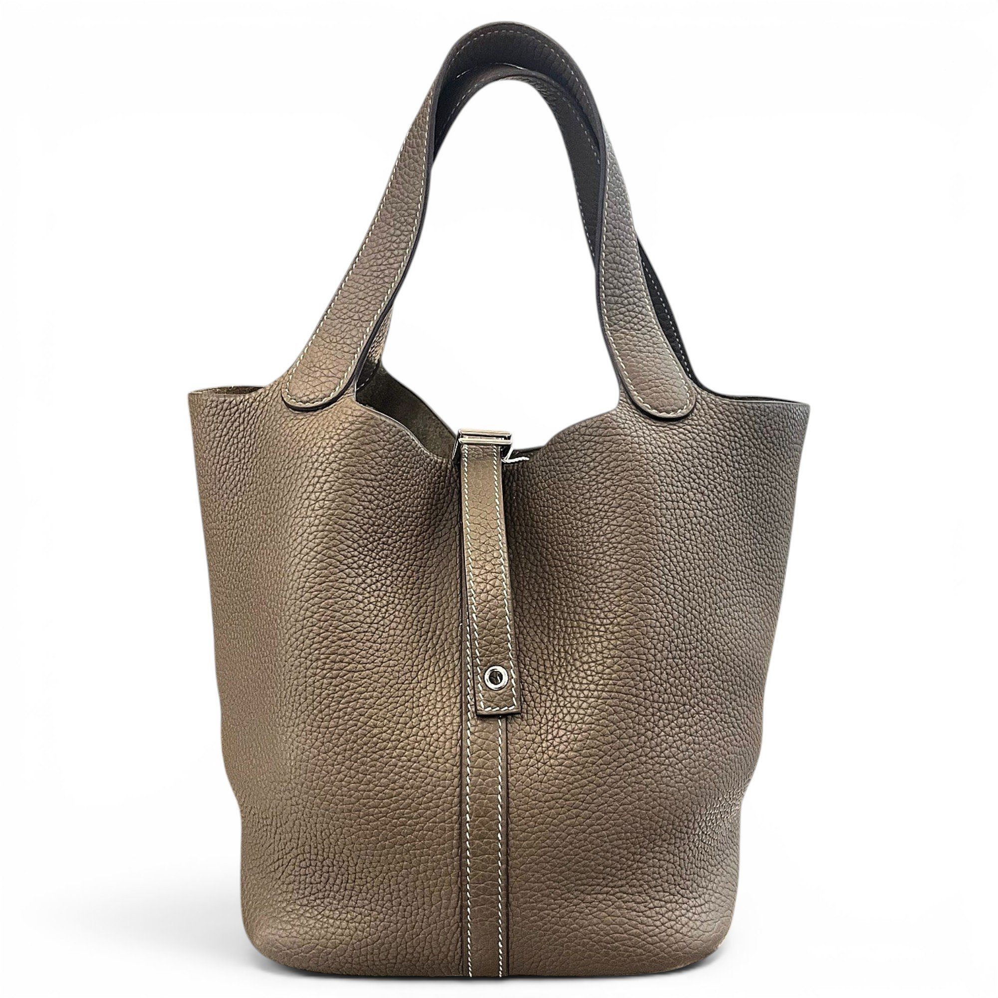 Picotin leather handbag