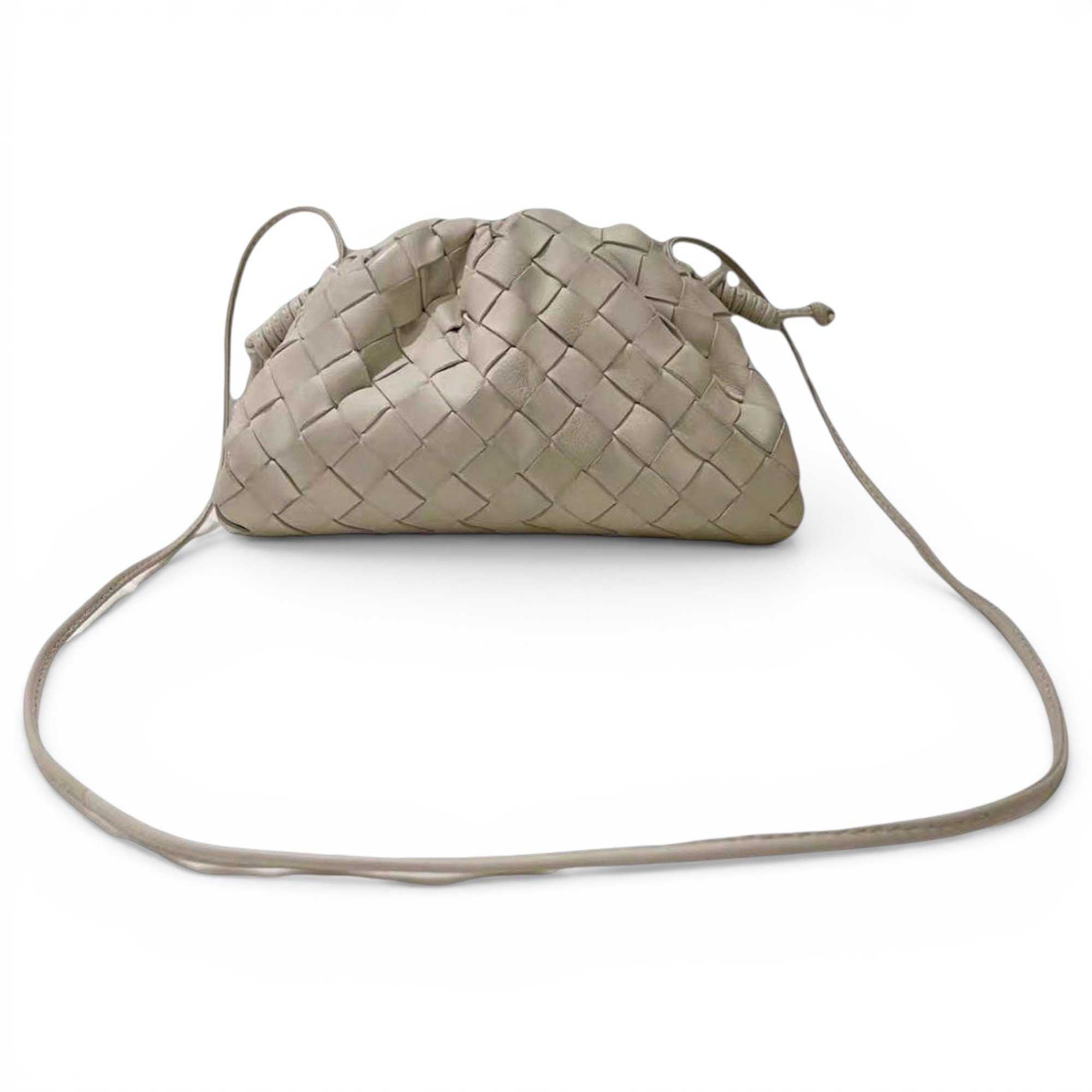 Pouch leather crossbody bag