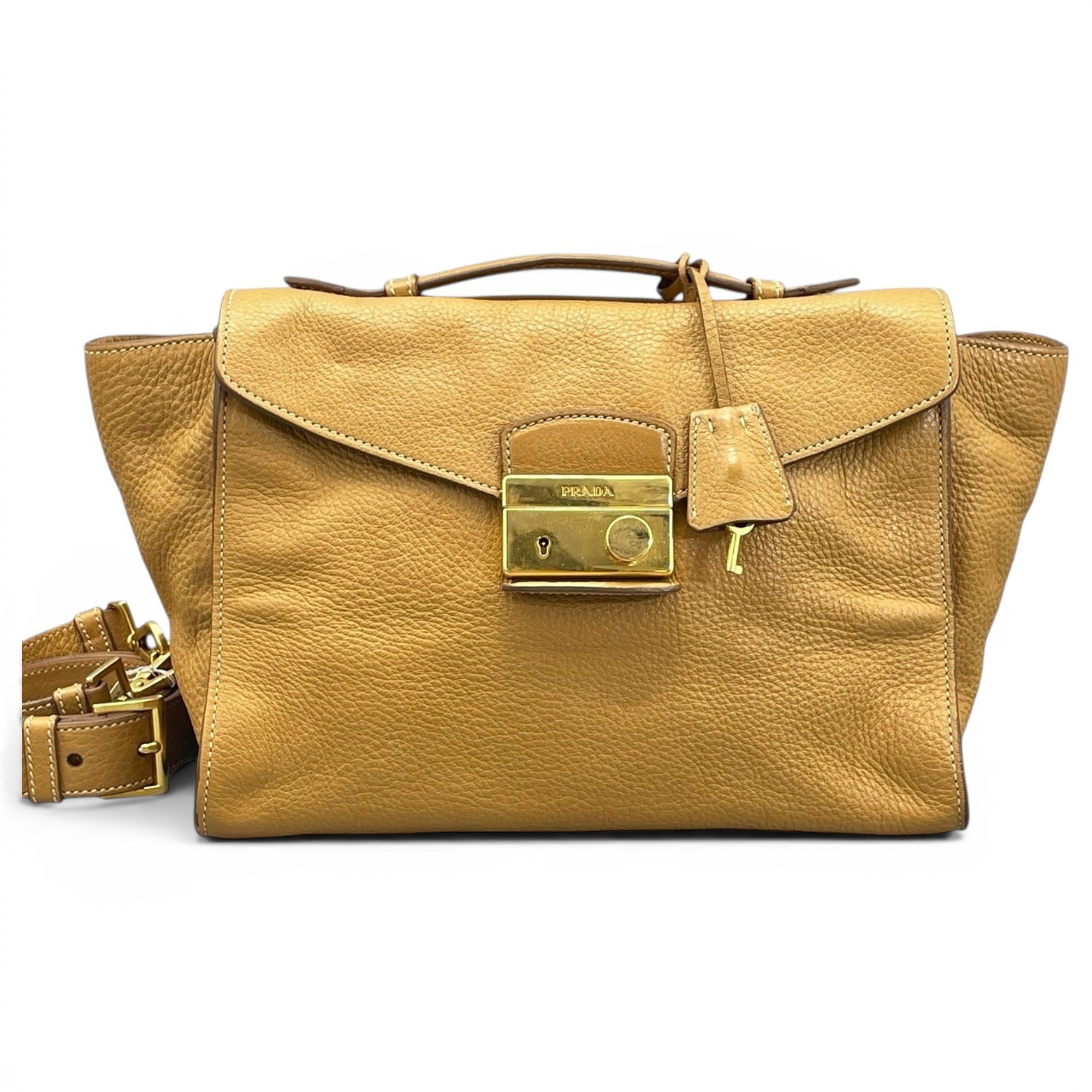 Sound leather handbag