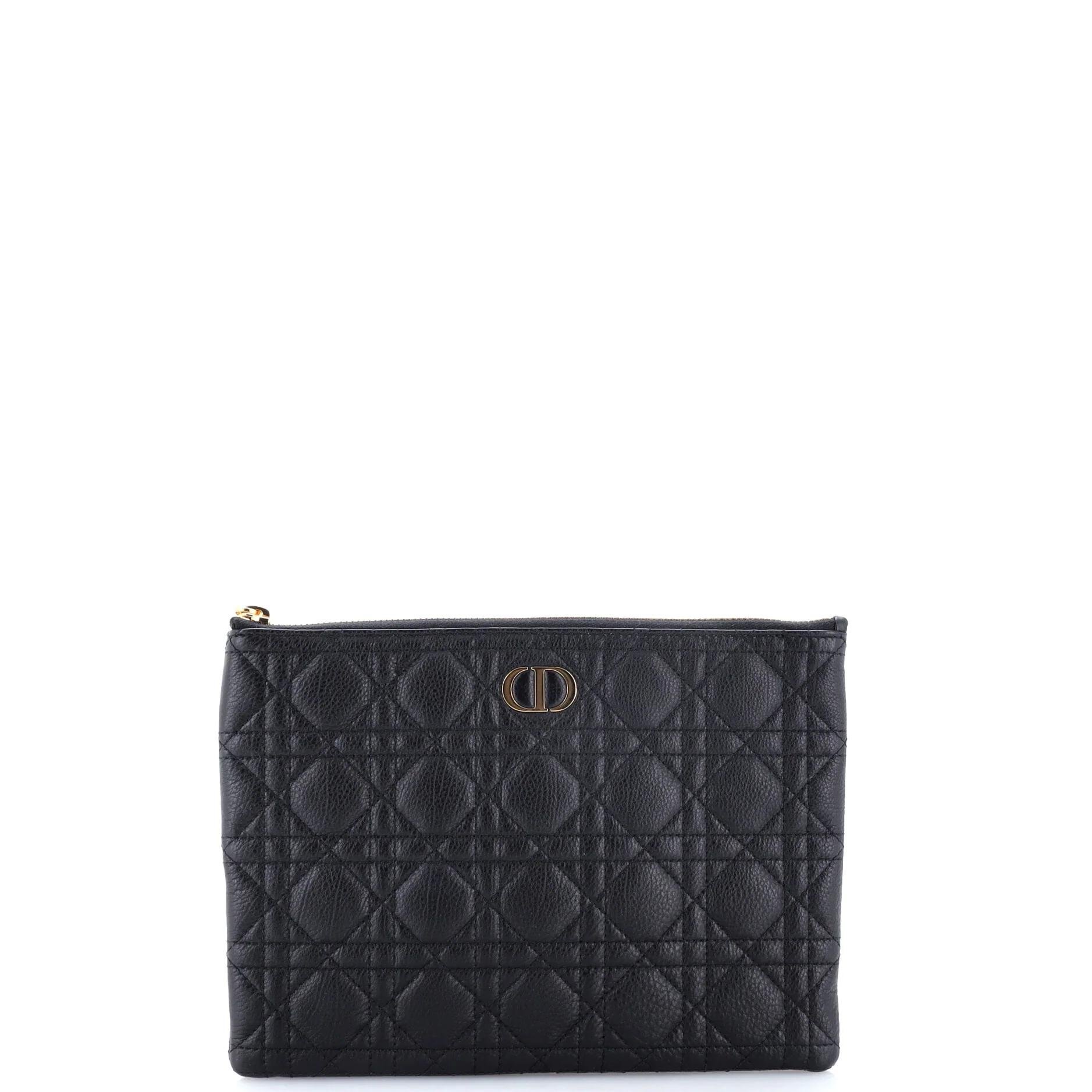 Leather clutch bag