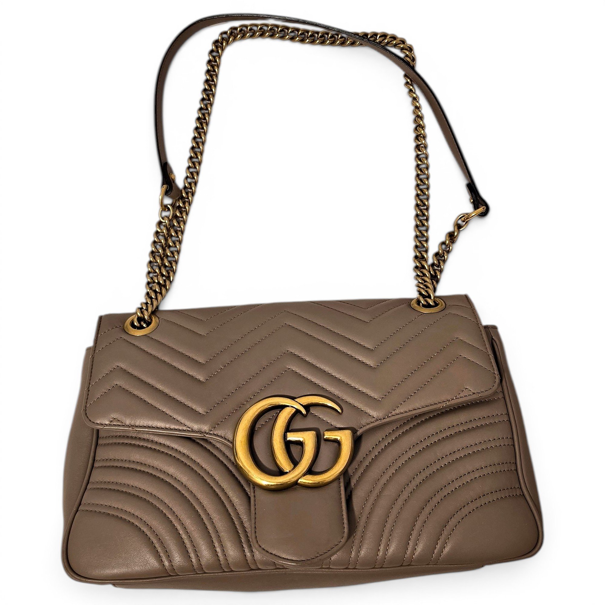 GG Marmont Flap leather handbag