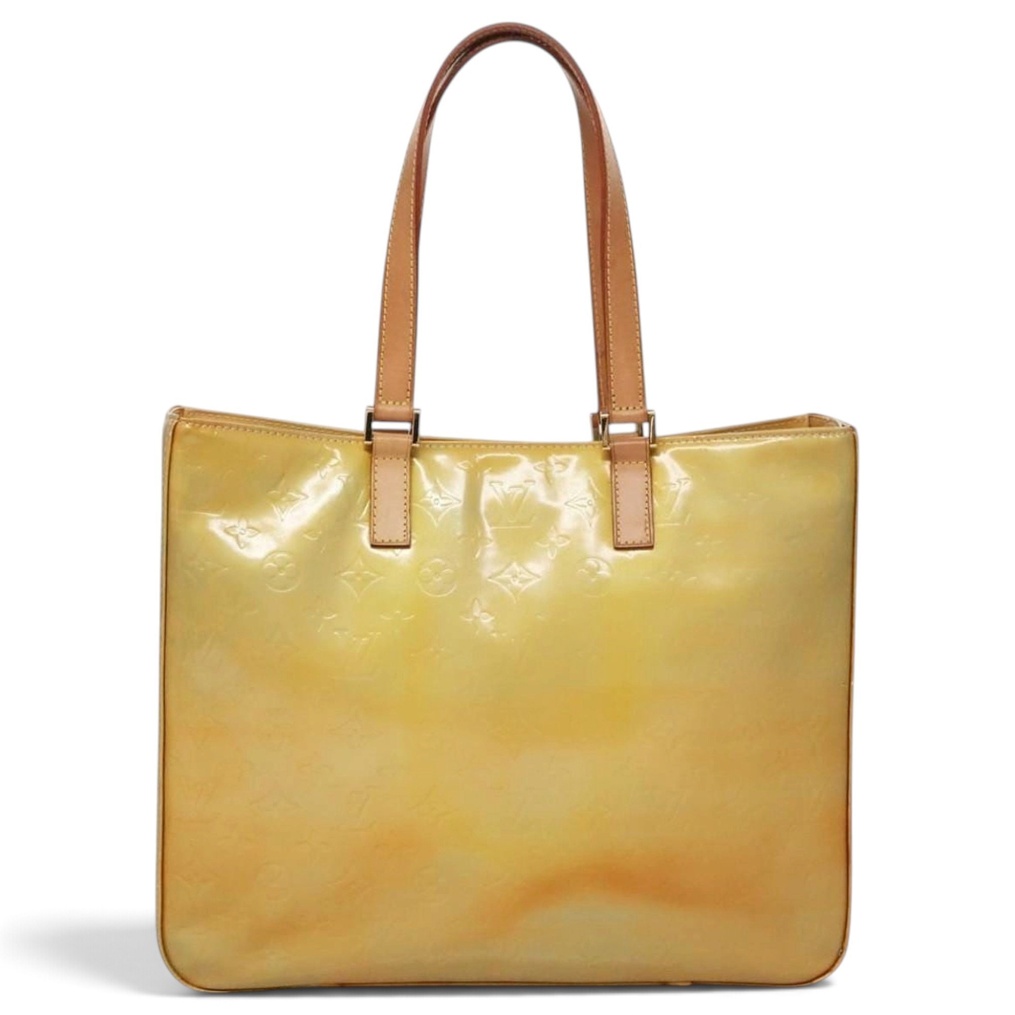 Columbus patent leather tote