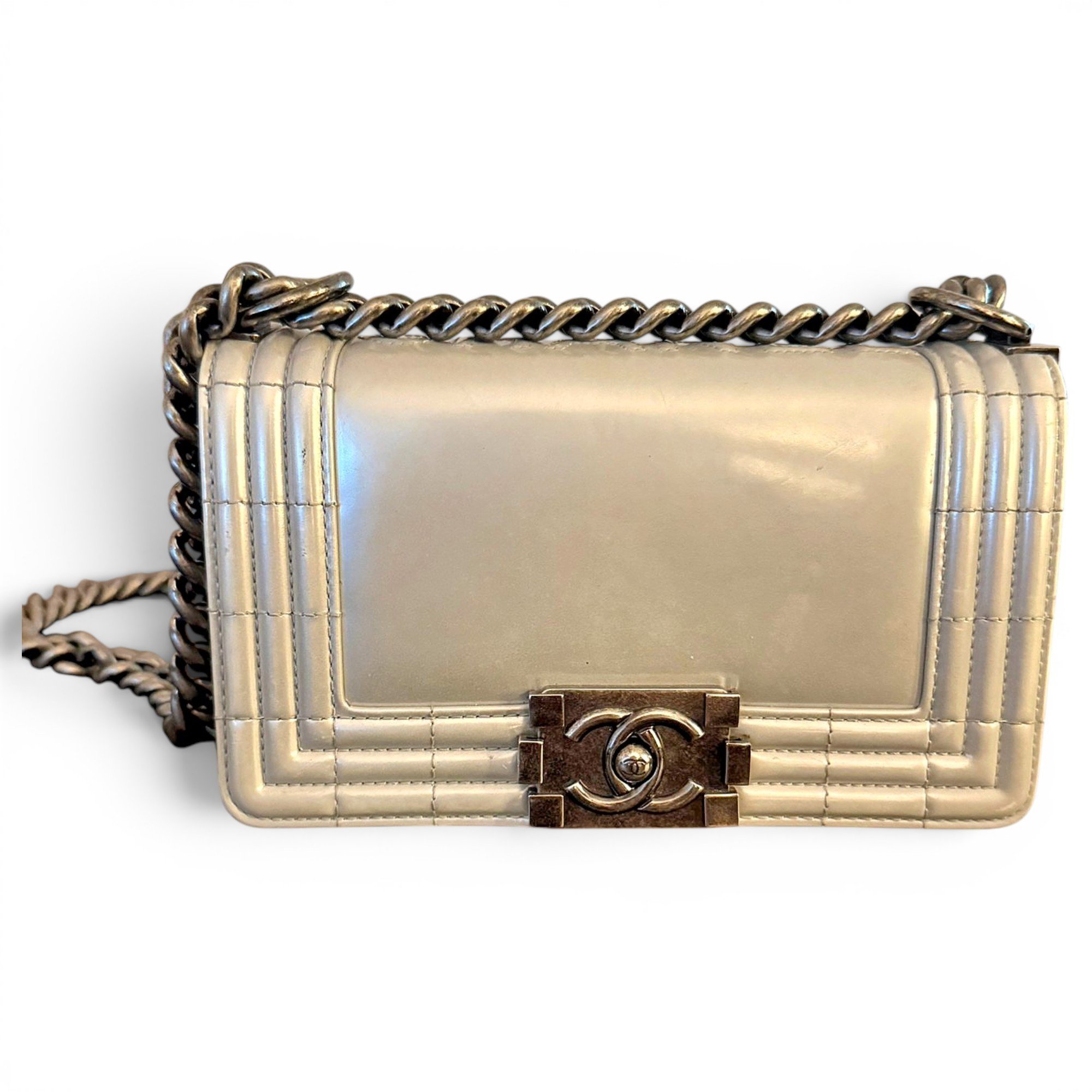 Boy leather crossbody bag