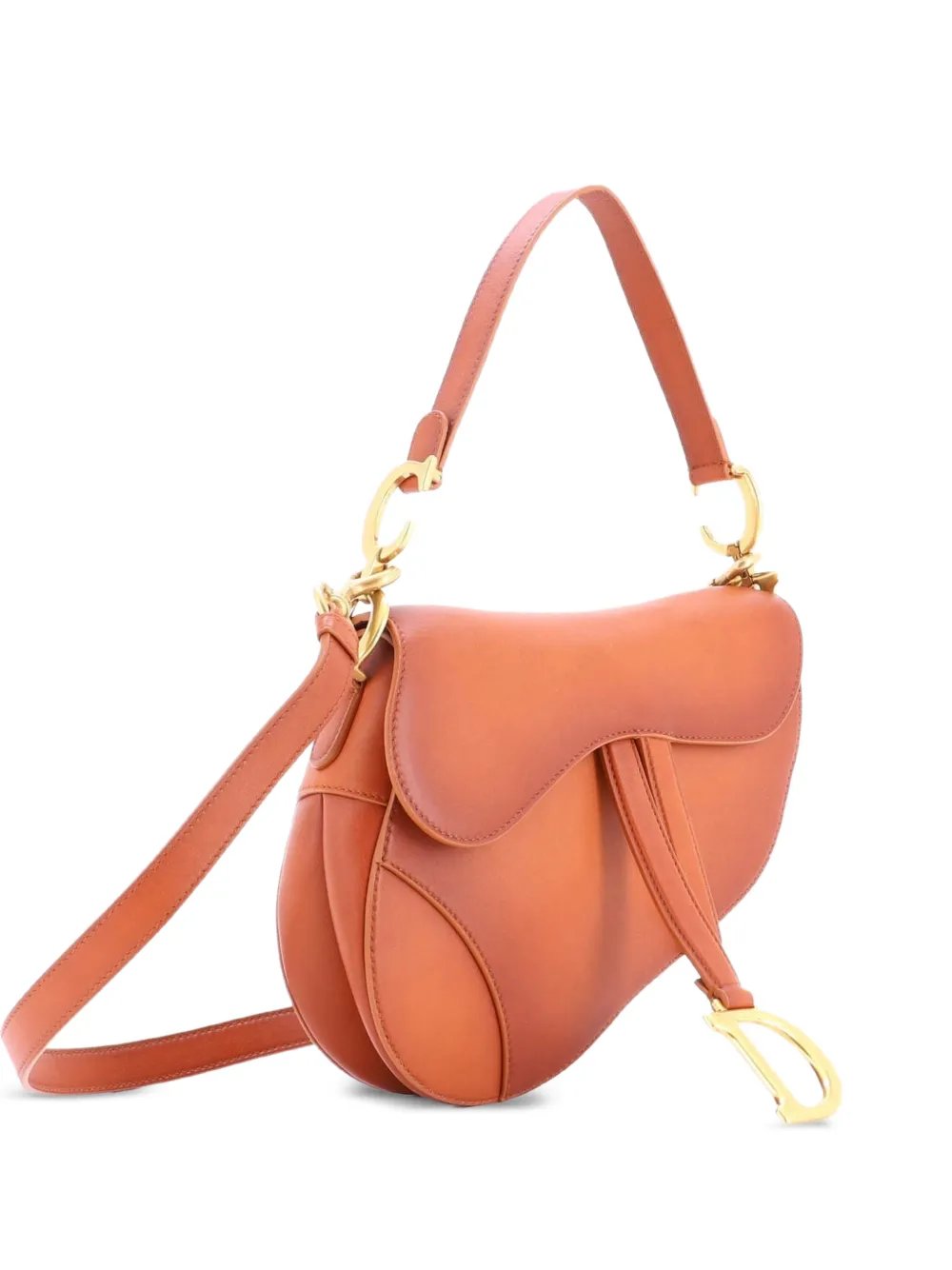 Saddle Handbag with Strap Leather Medium shoulder bag