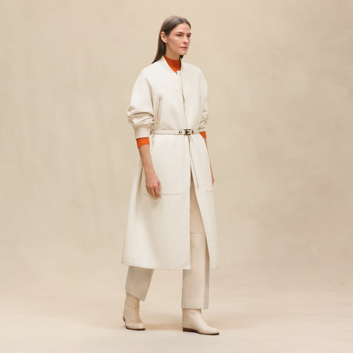 Blanc Naturel Bombers Coat