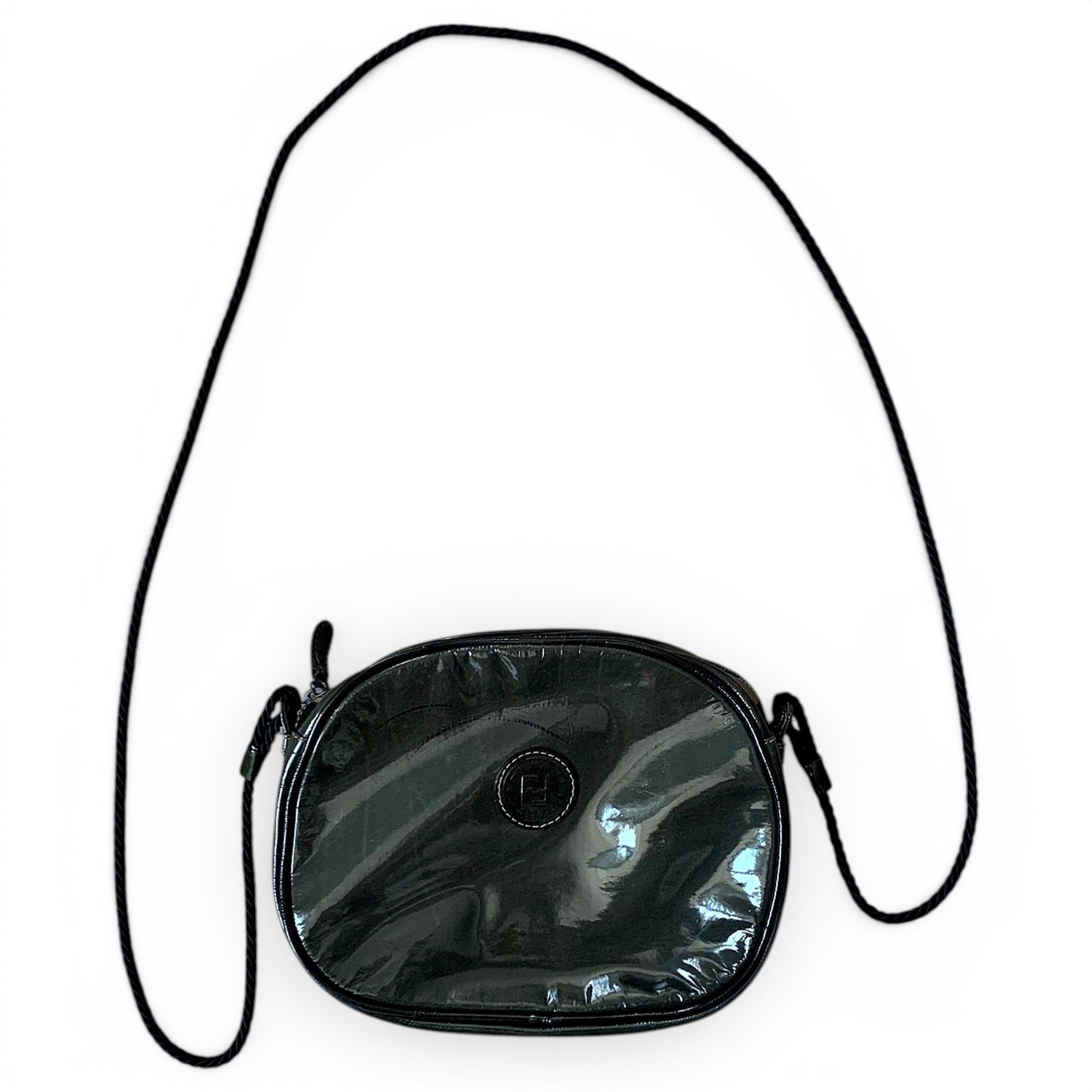 Patent leather crossbody bag