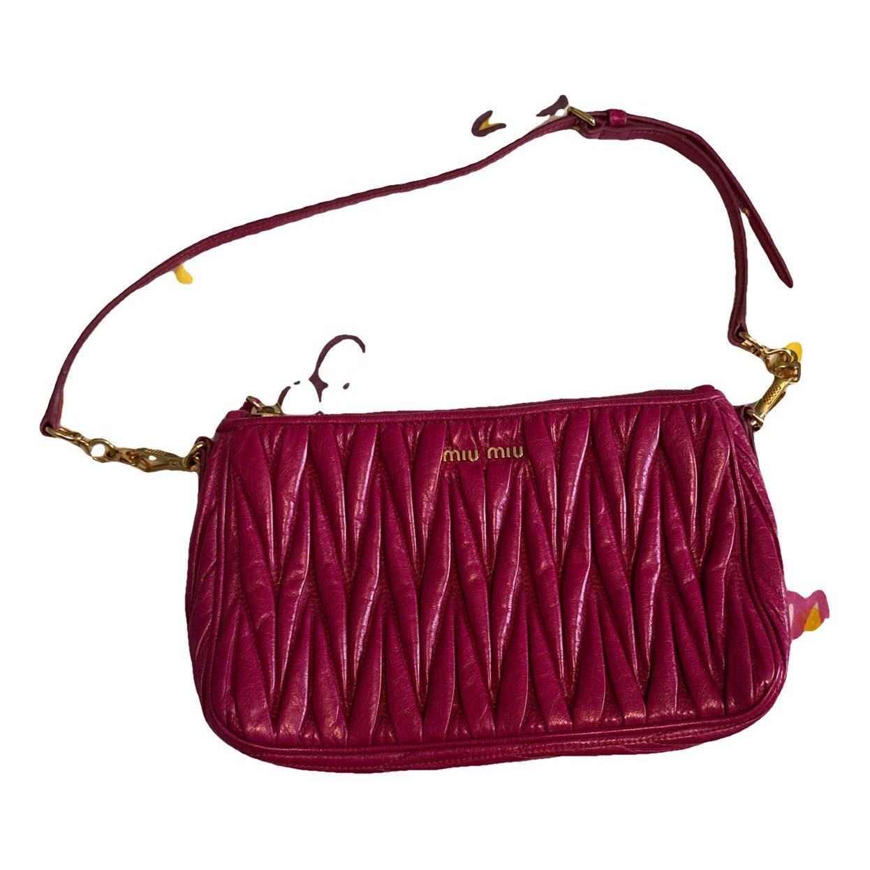 Leather clutch bag