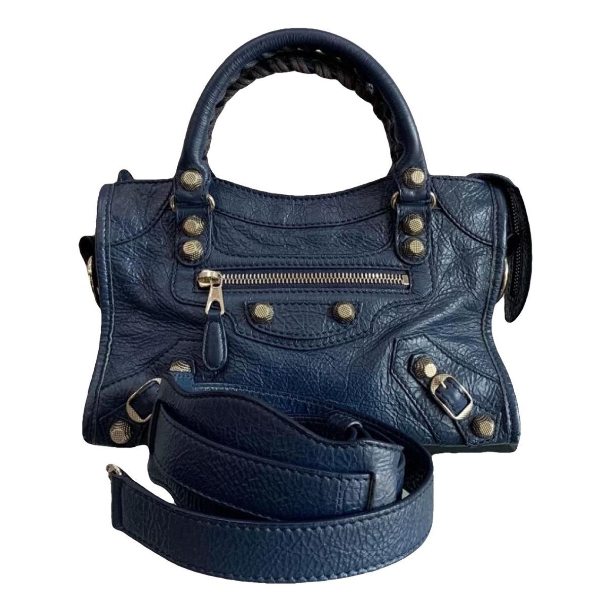 Classic Metalic leather handbag