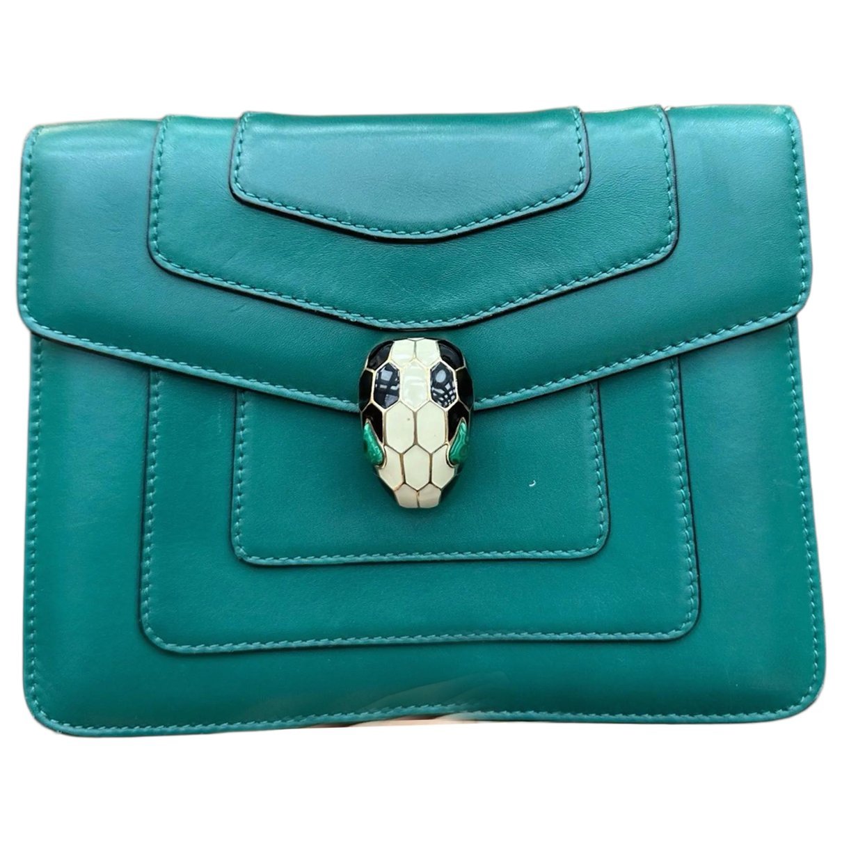 Serpenti leather handbag