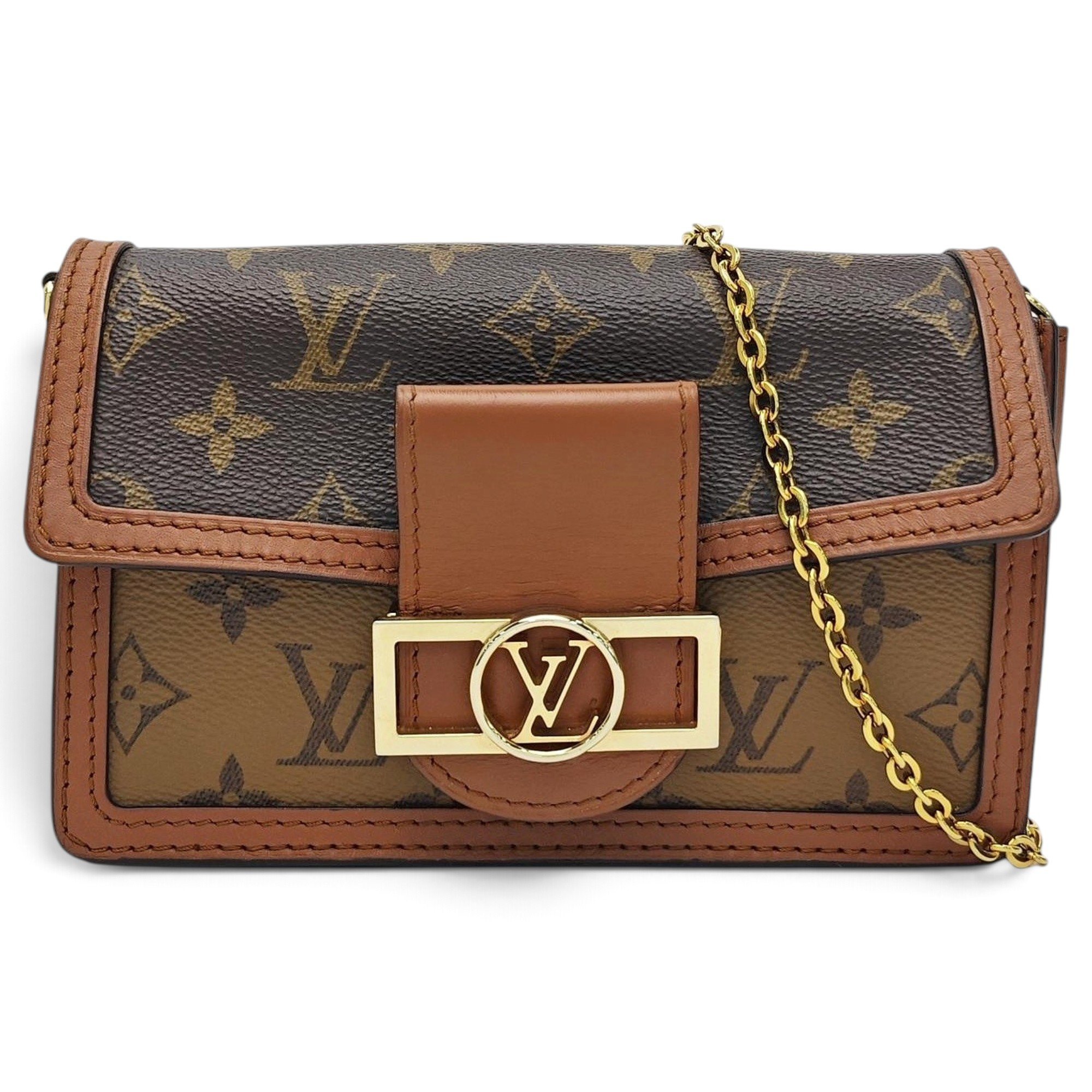 Dauphine leather handbag