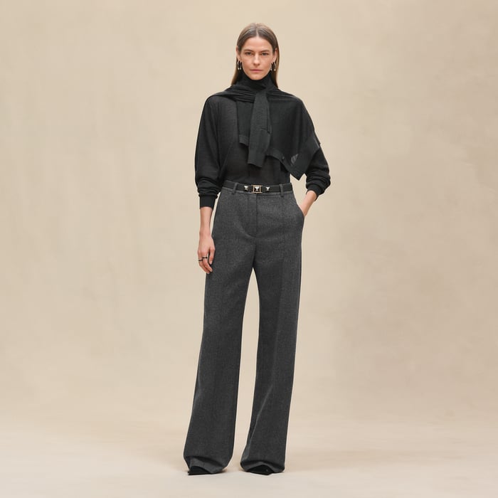 Gris Mica High-waisted Pants