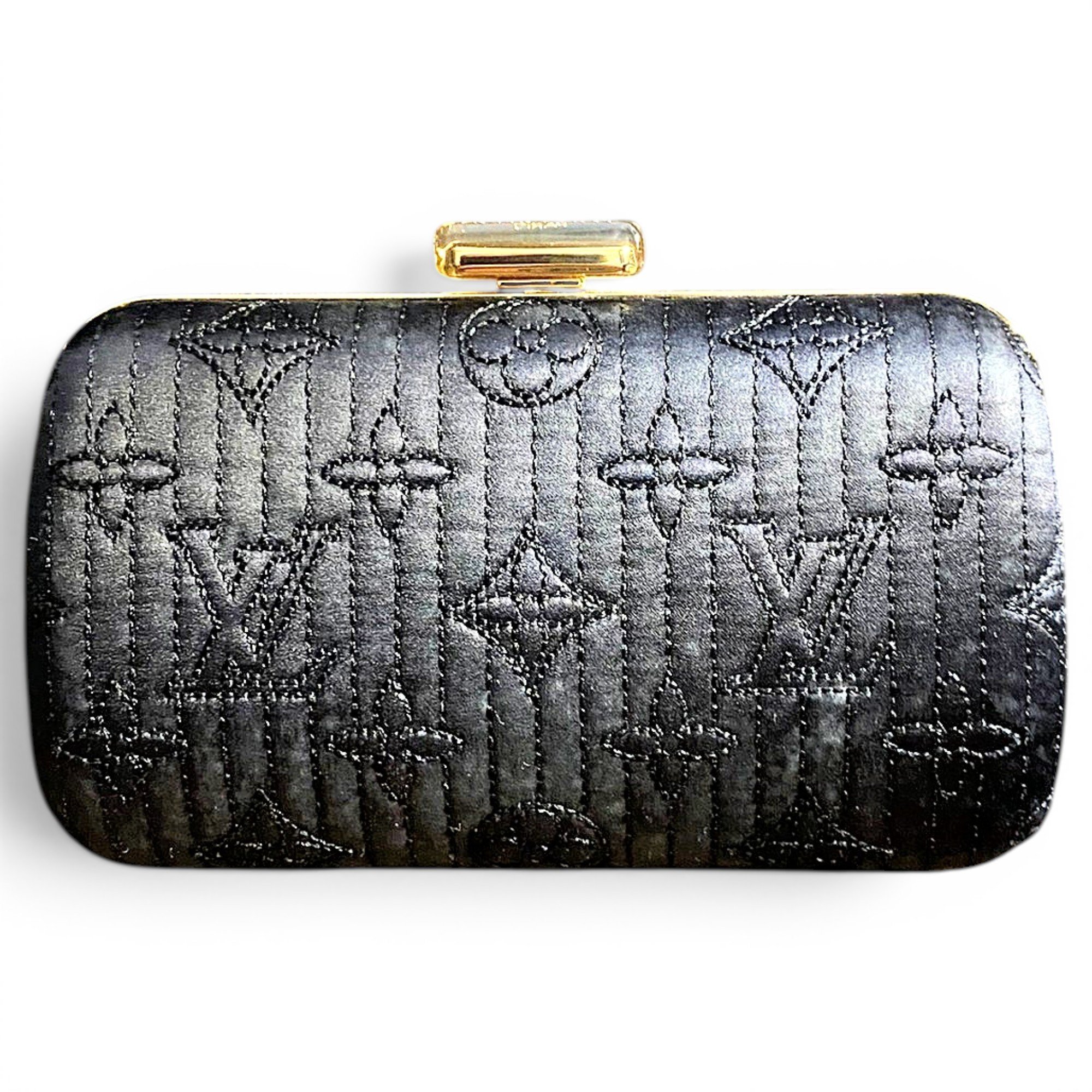 Leather clutch bag