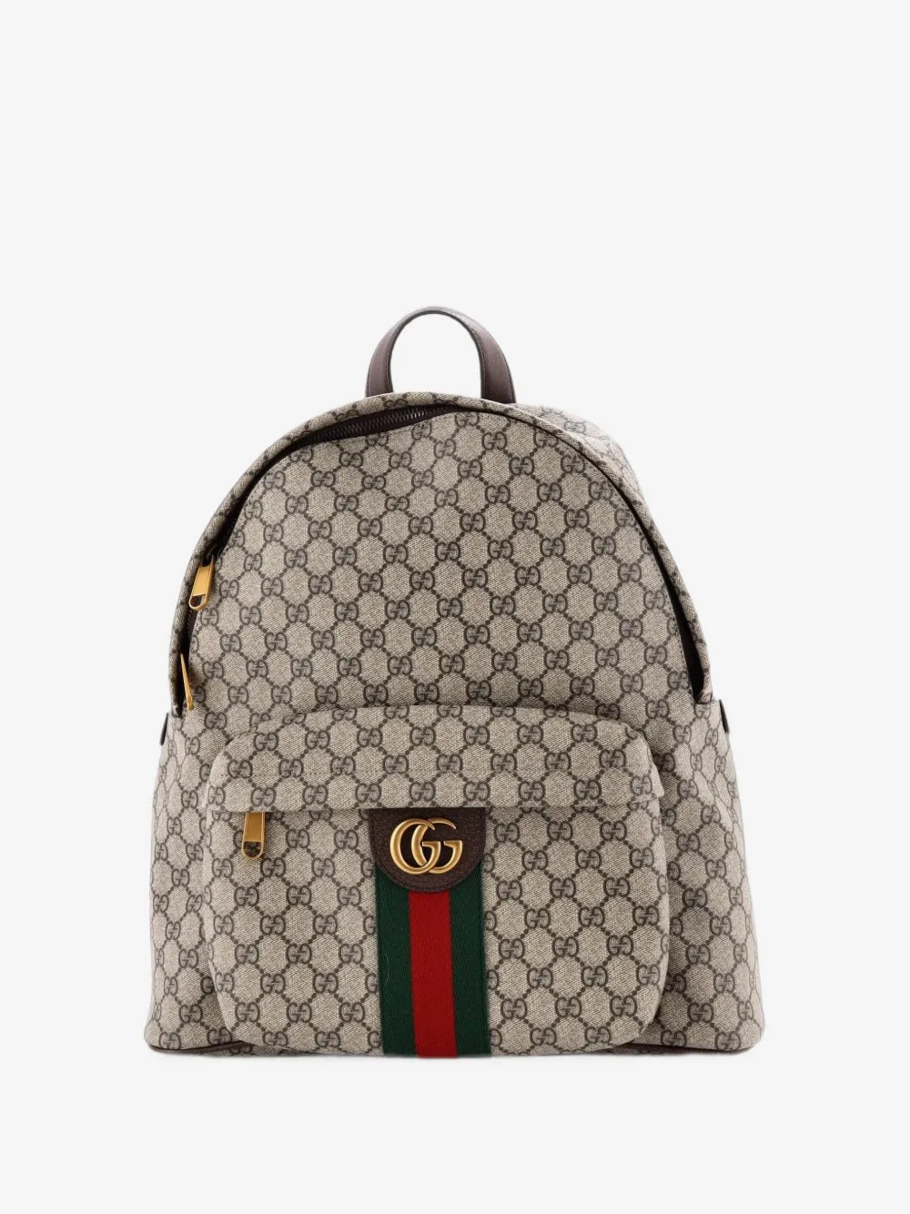 Ophidia Front Pocket GG Coated Canvas Medium backpack