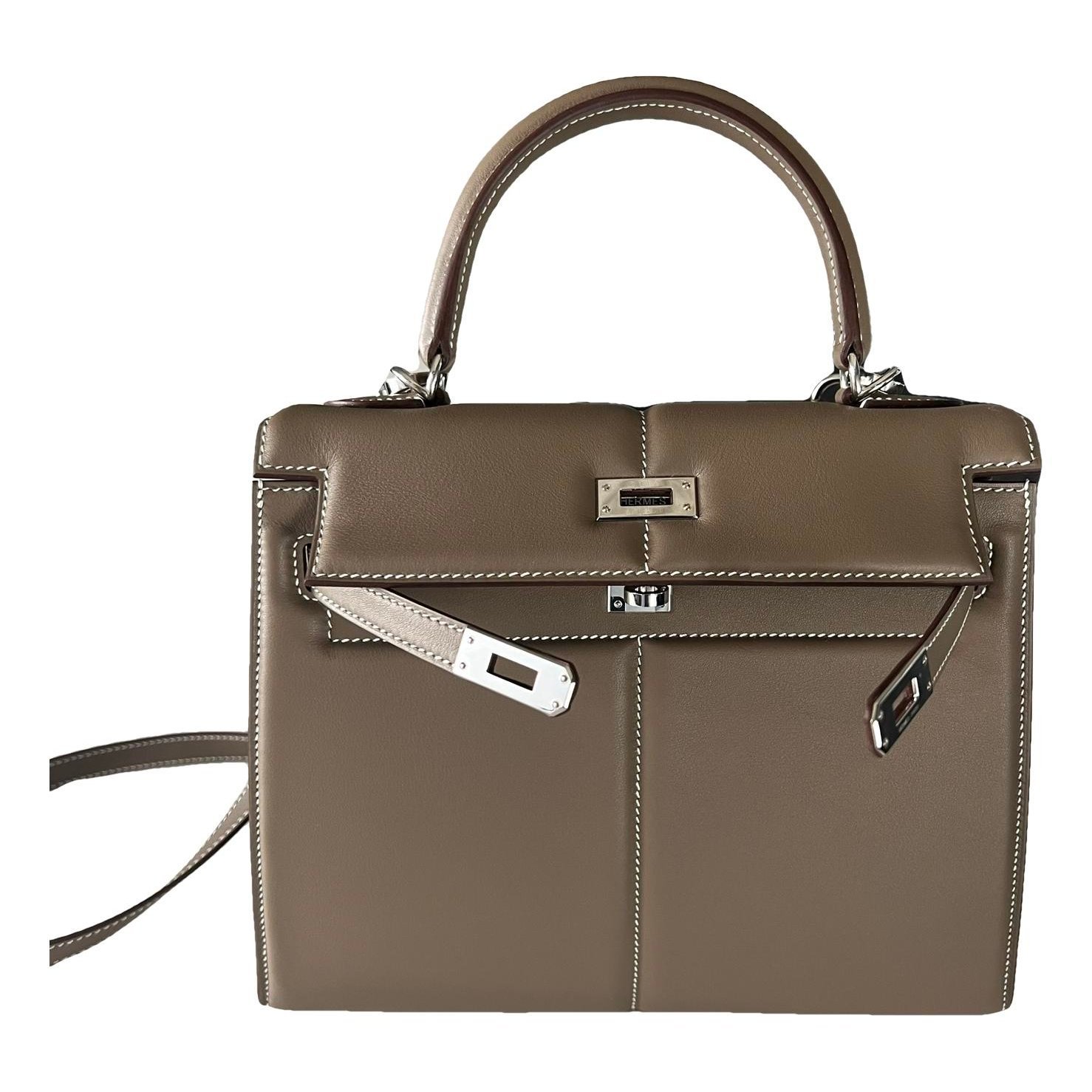 Hermes Kelly 25 Handbag Etoupe 2022