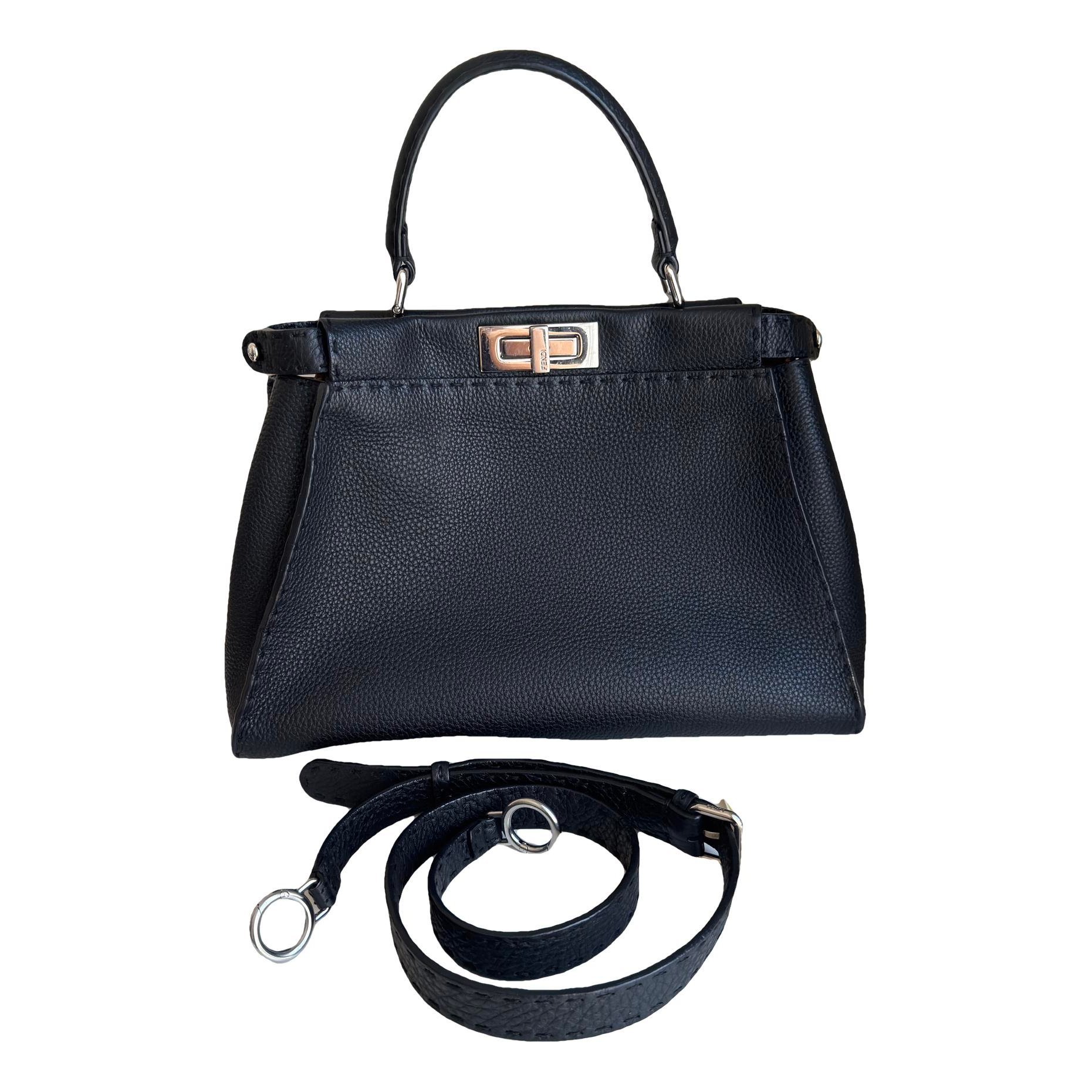Peekaboo leather handbag
