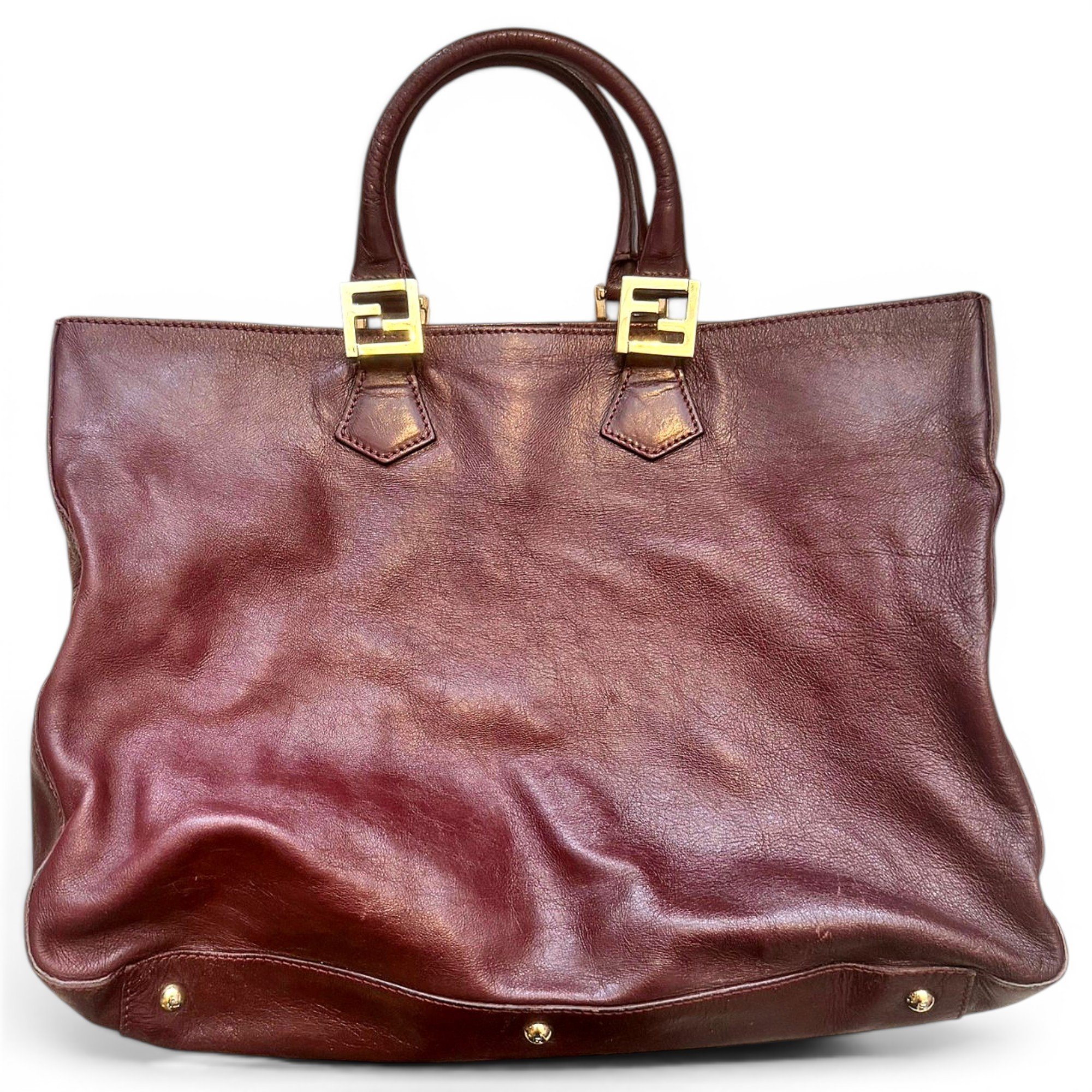 Leather tote