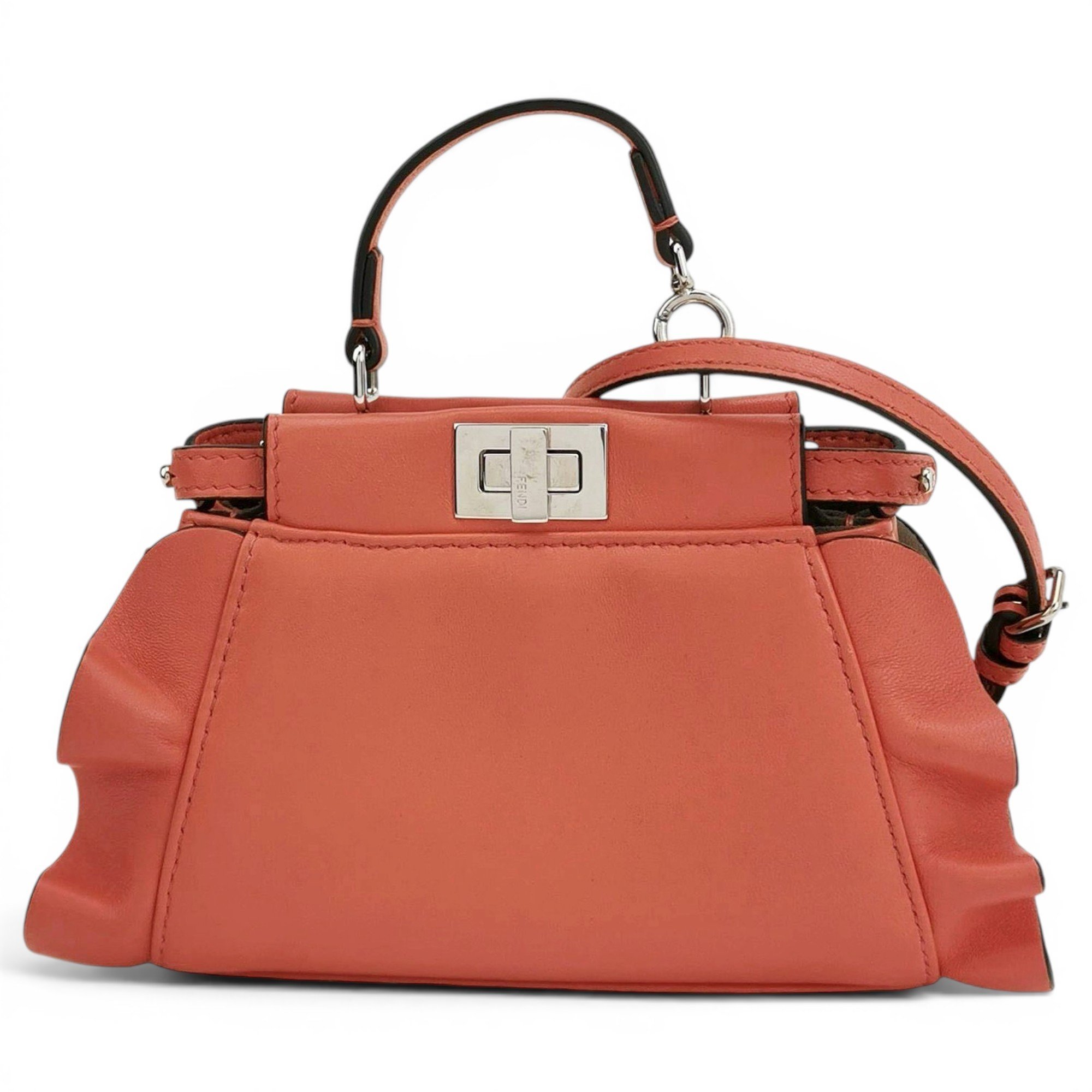 Peekaboo leather handbag