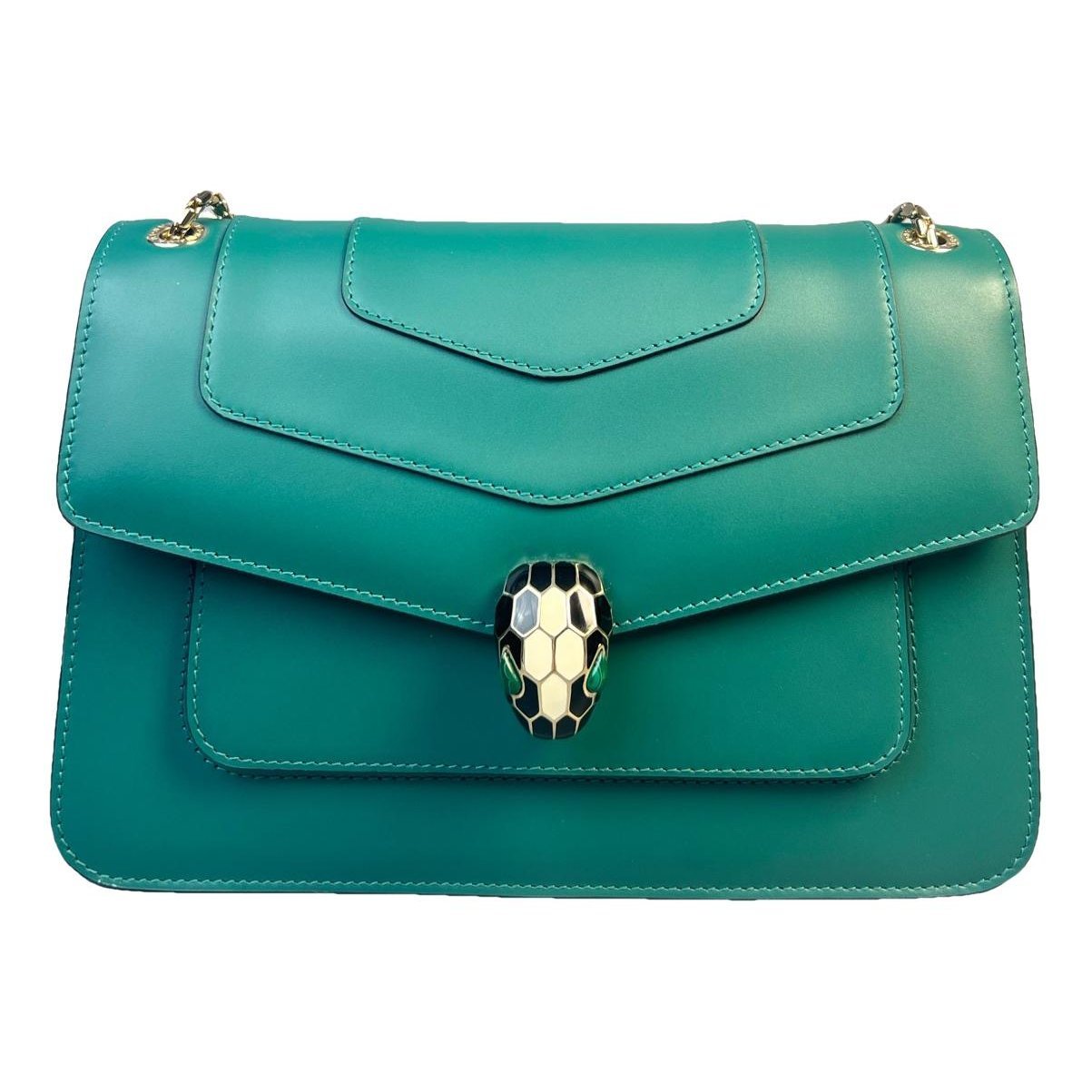 Serpenti leather handbag