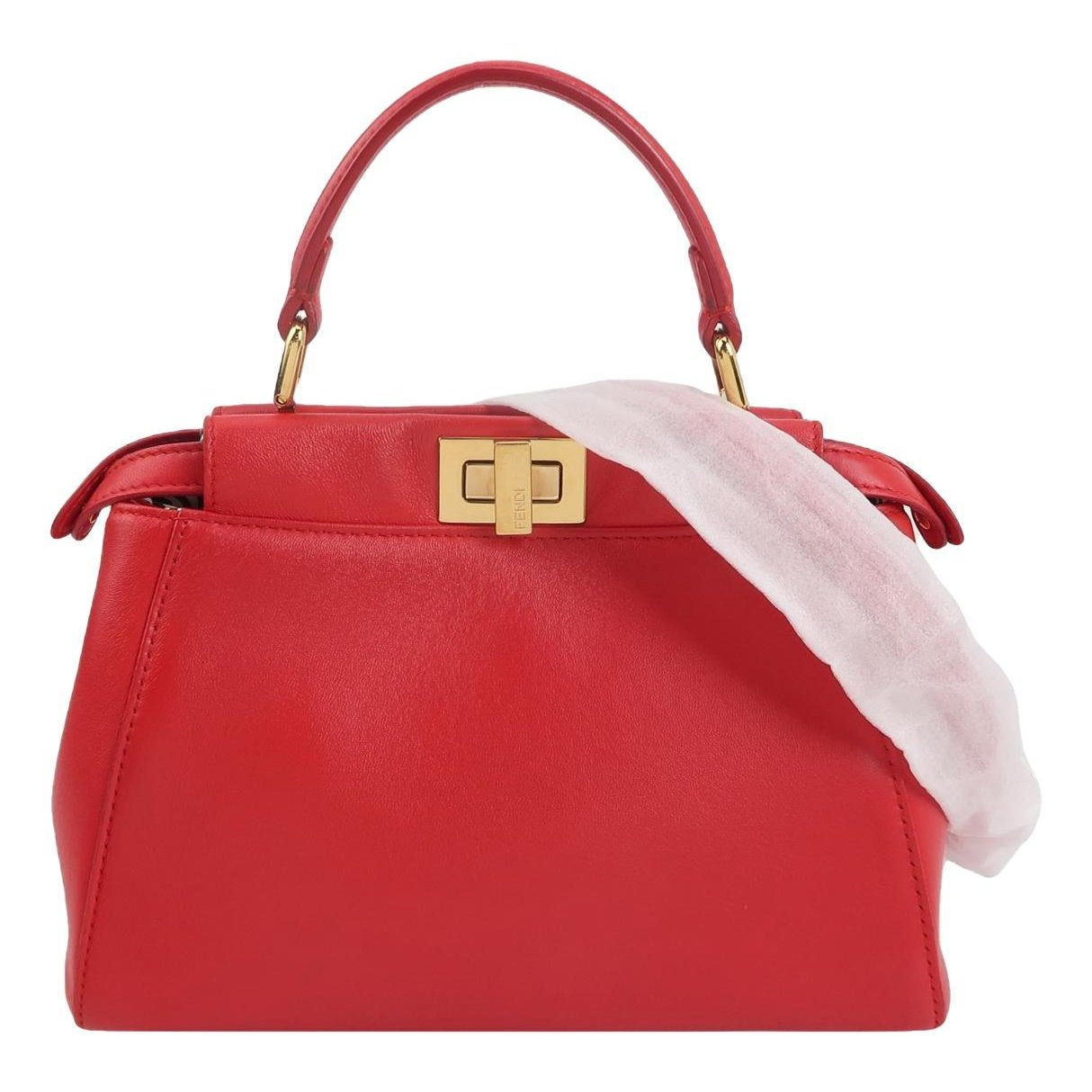 Peekaboo leather handbag