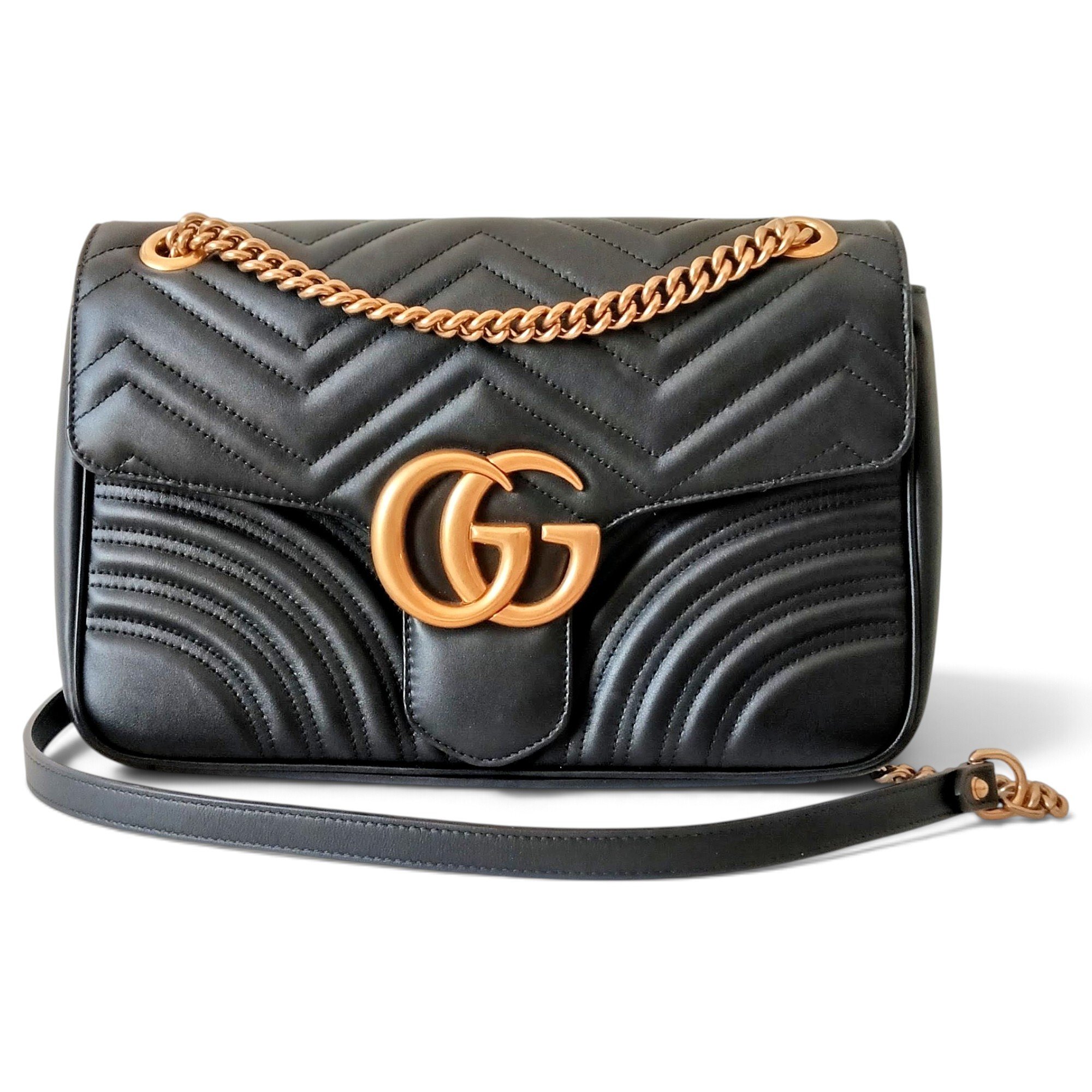 GG Marmont Chain Matelasse leather handbag
