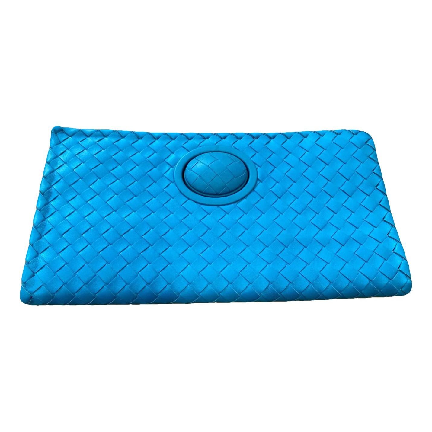 Leather clutch bag