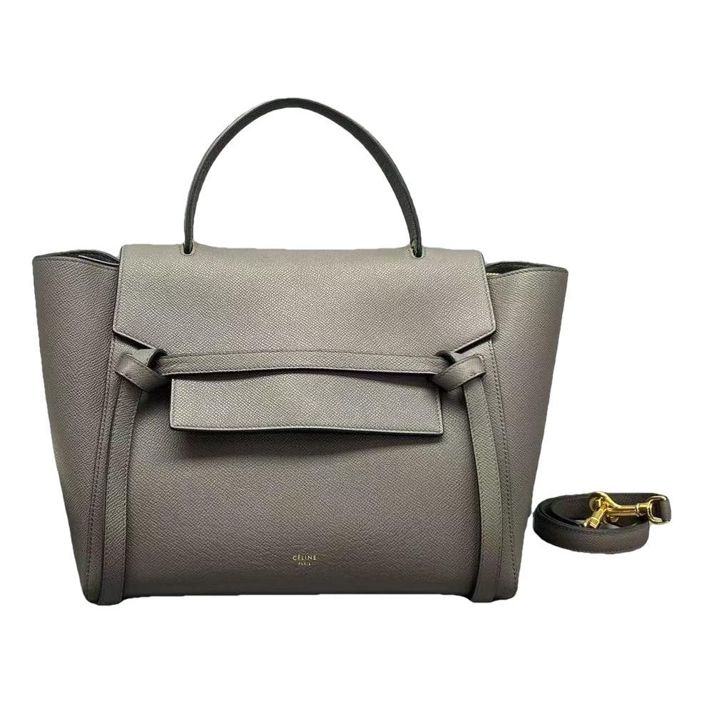 Belt leather handbag