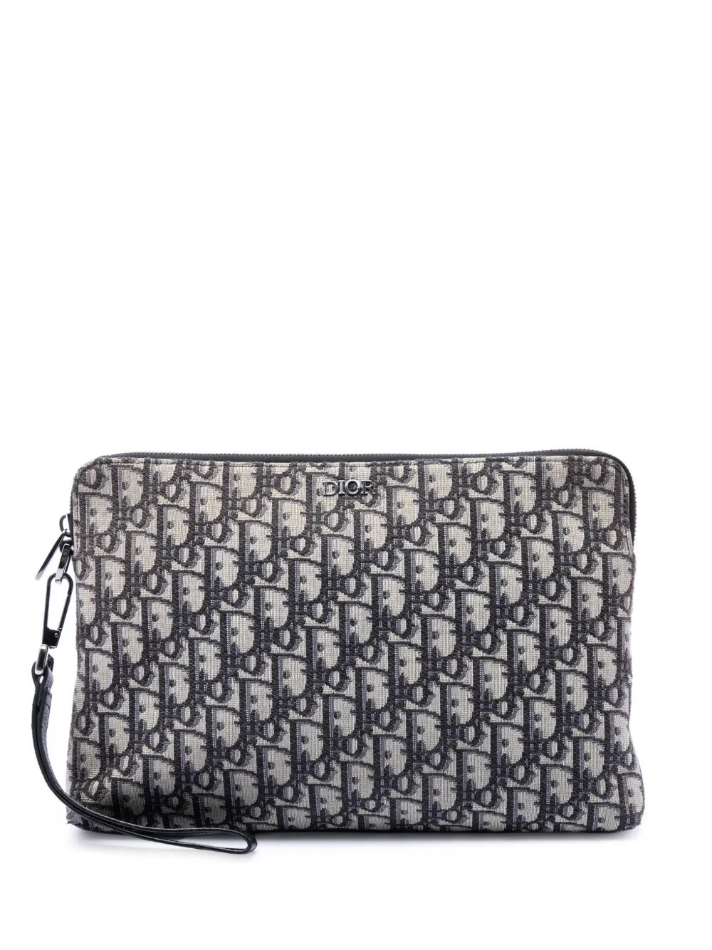 2020 Oblique Canvas A4 Zipped Pouch clutch bag