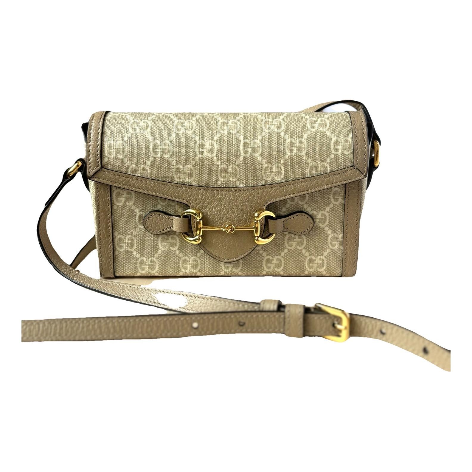 Horsebit 1955 patent leather handbag