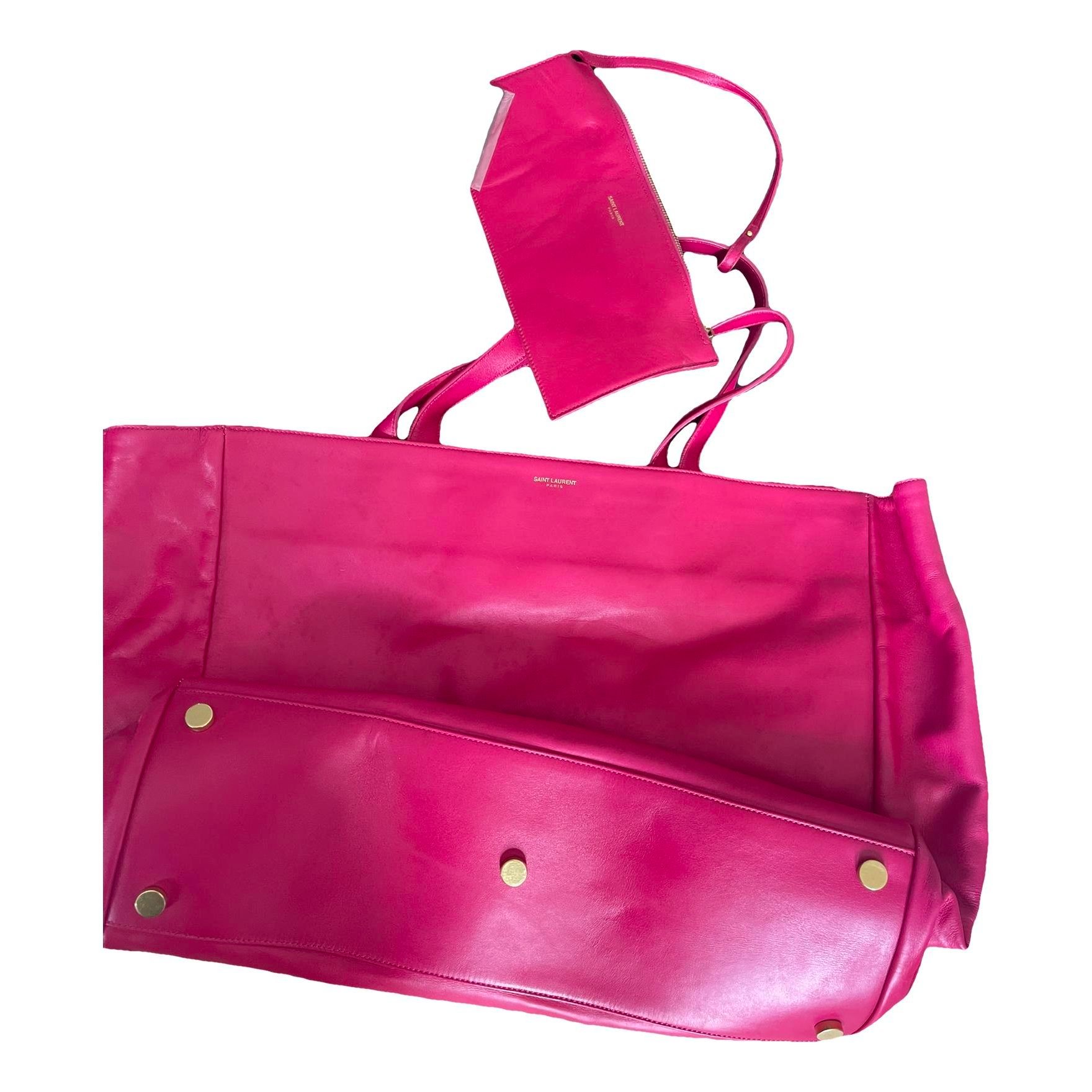 Shopping leather tote