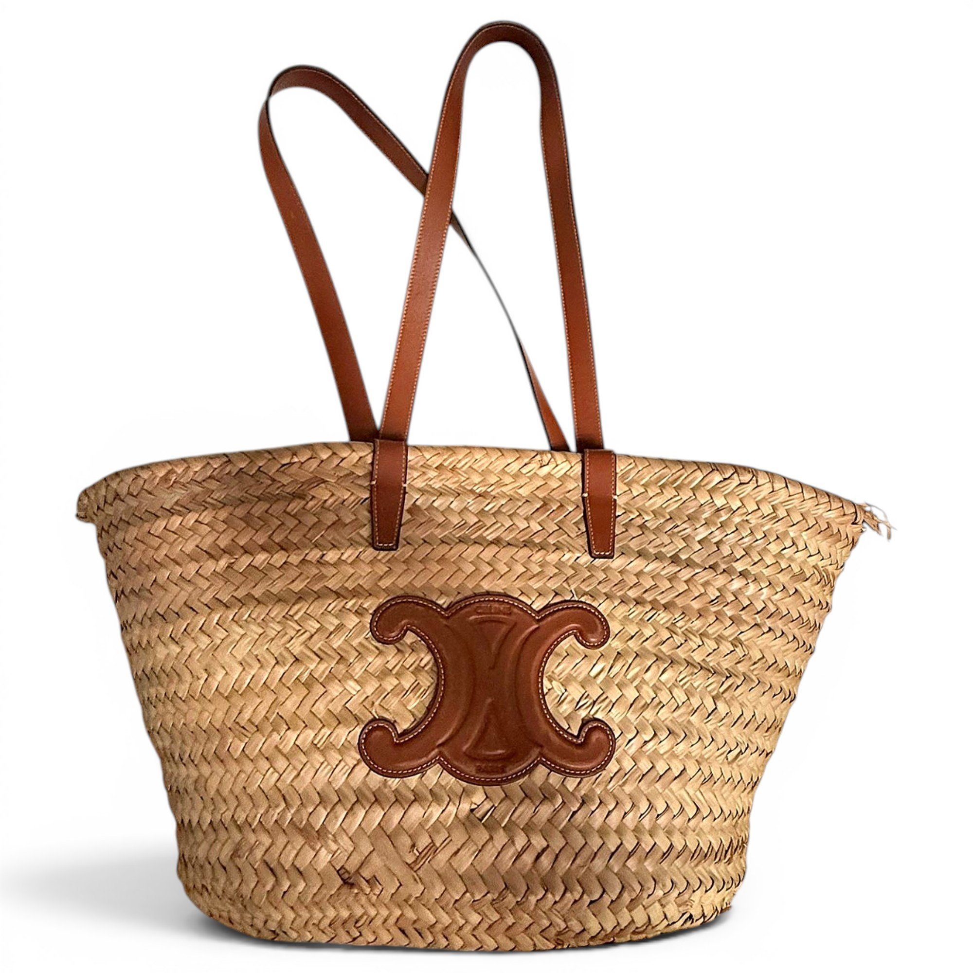 Triomphe leather tote