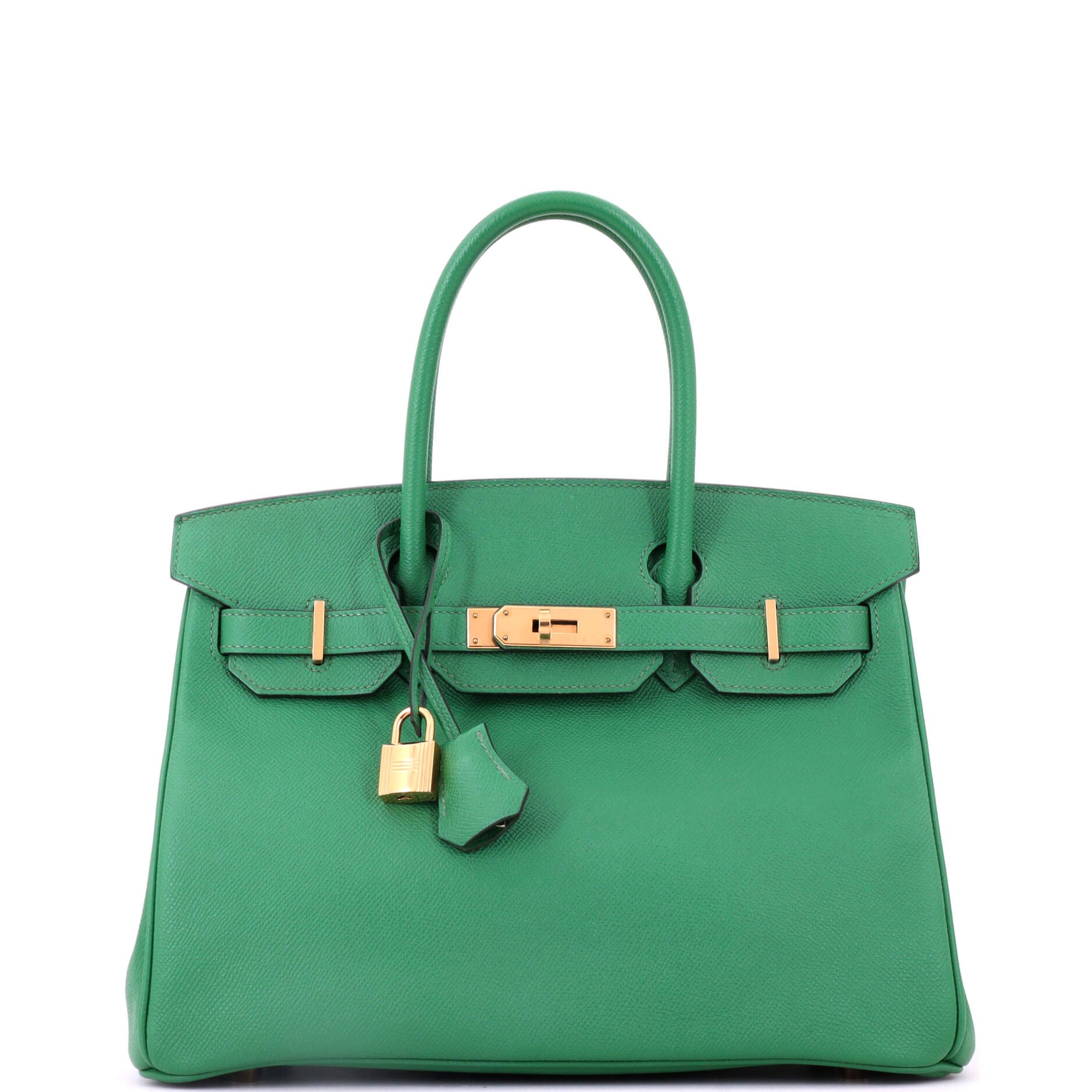 Birkin Handbag Cactus Epsom with Gold Hardware 30