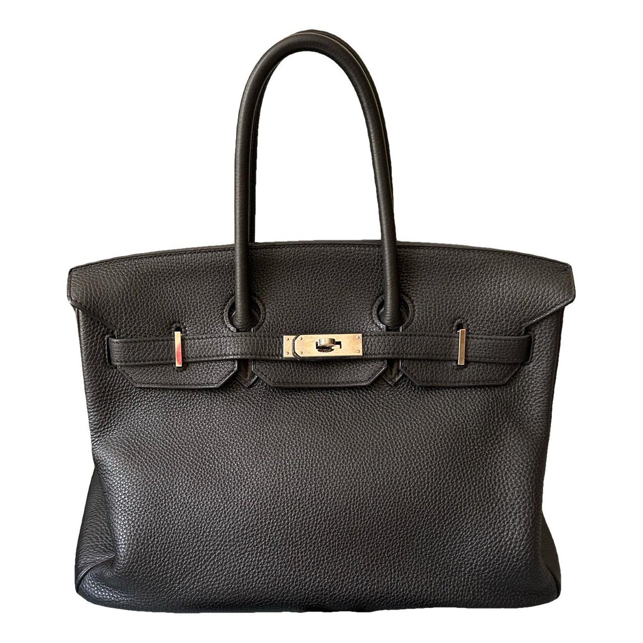 Hermes Birkin 35 Handbag Black Togo Leather