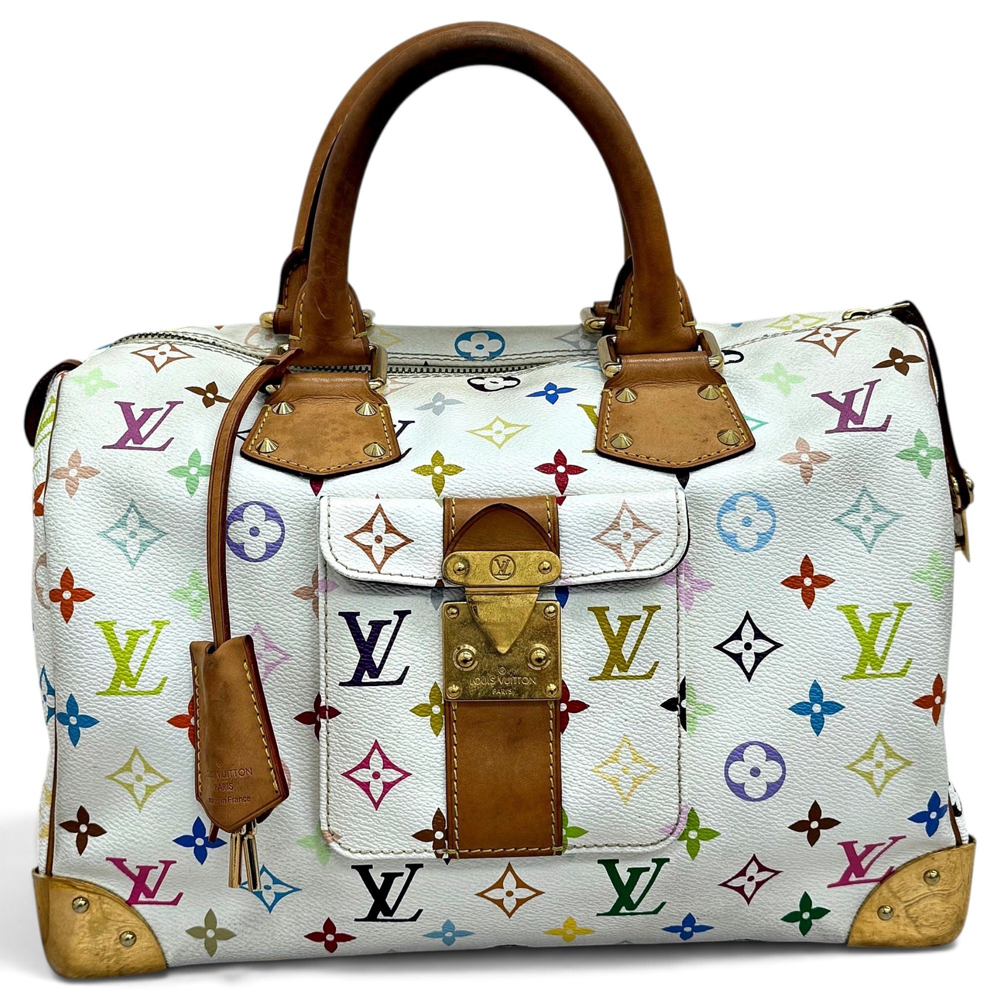 Speedy leather handbag